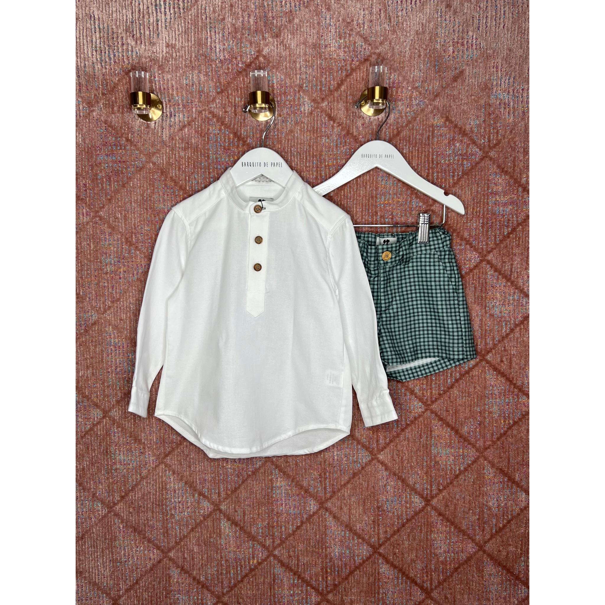 Pant Cuadros Camisa Oxford