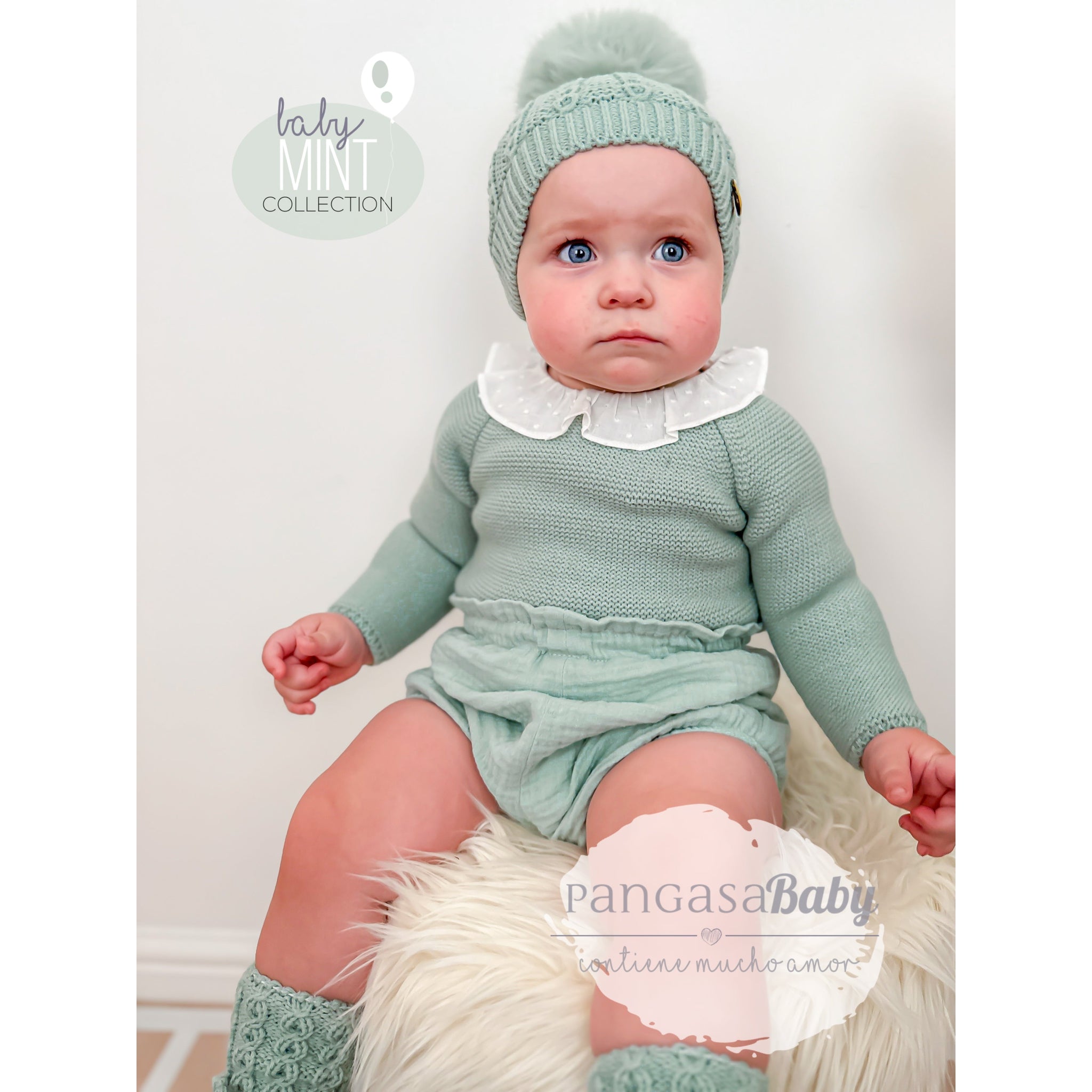 Mint Ruffle Bloomer Set