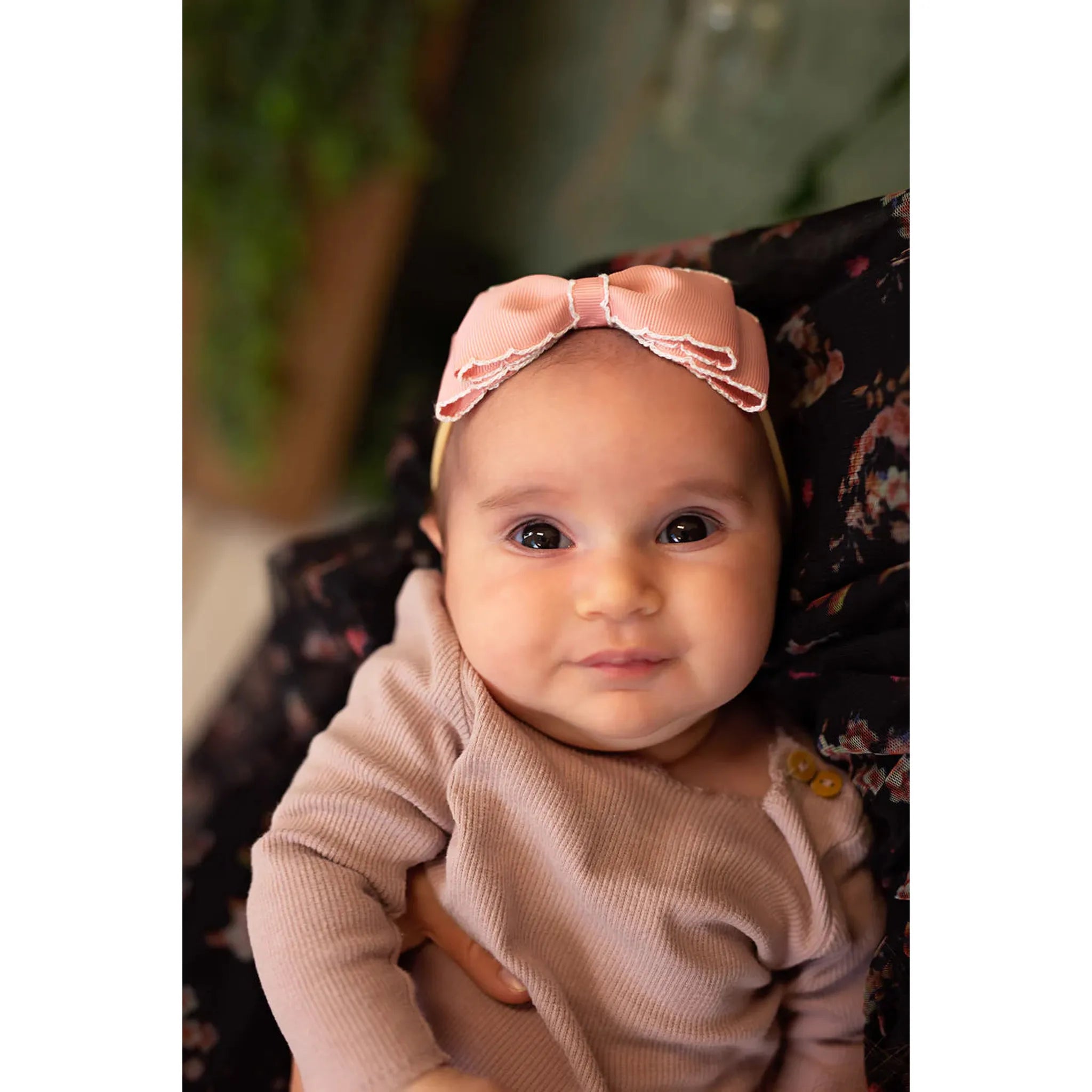 Heather Moonstitch Bow Newborn