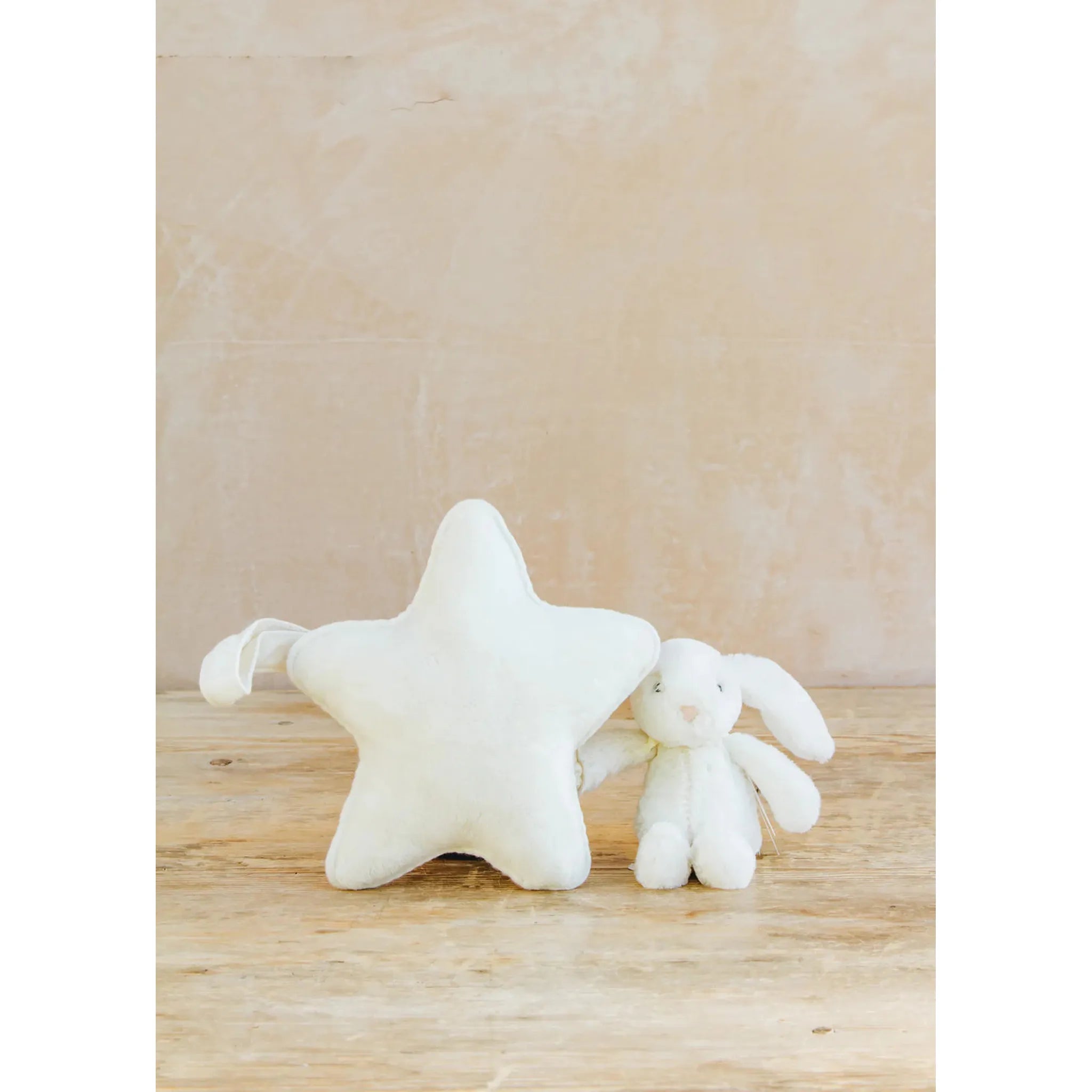 Bashful Cream Bunny Musical Pull