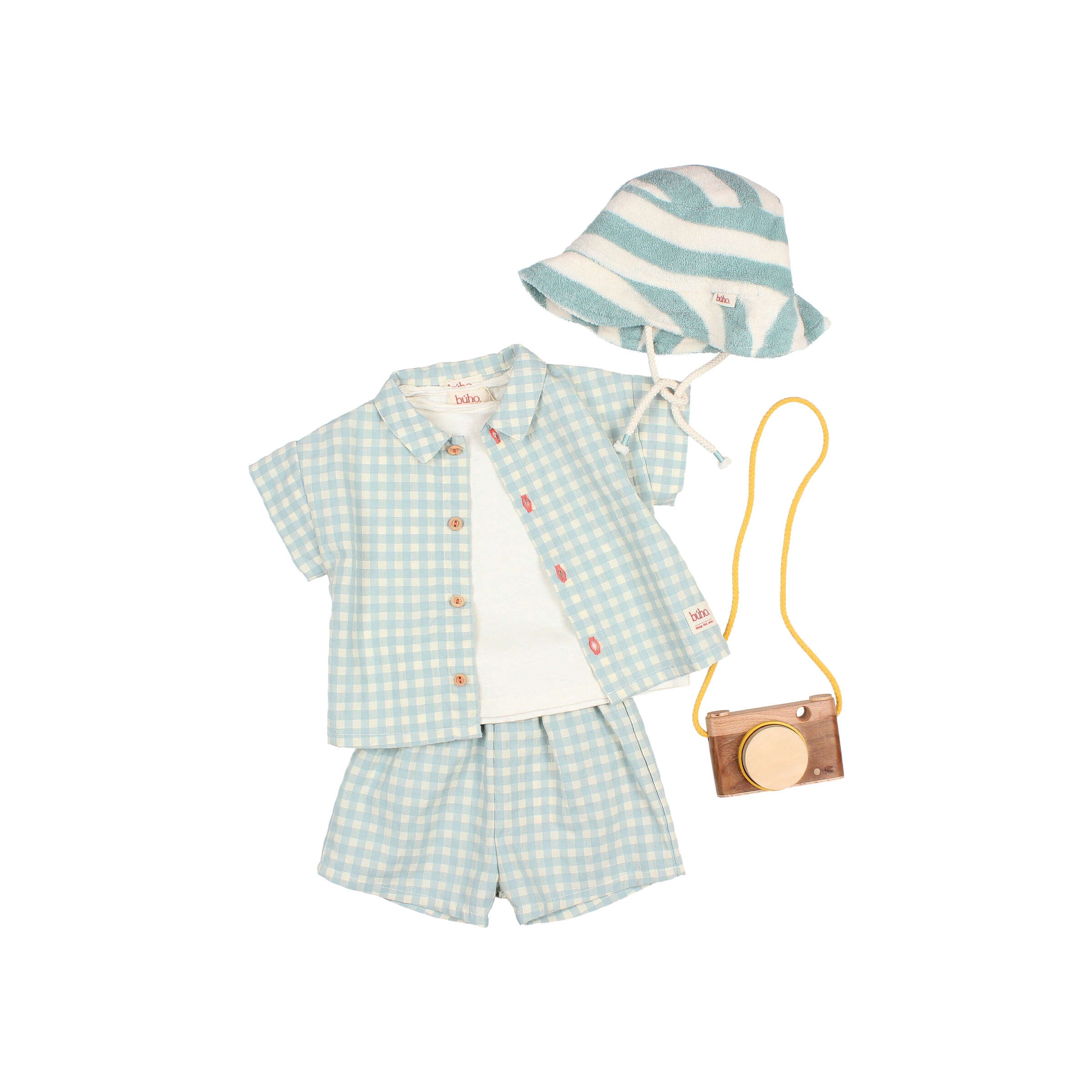 Gingham Baby Short Set