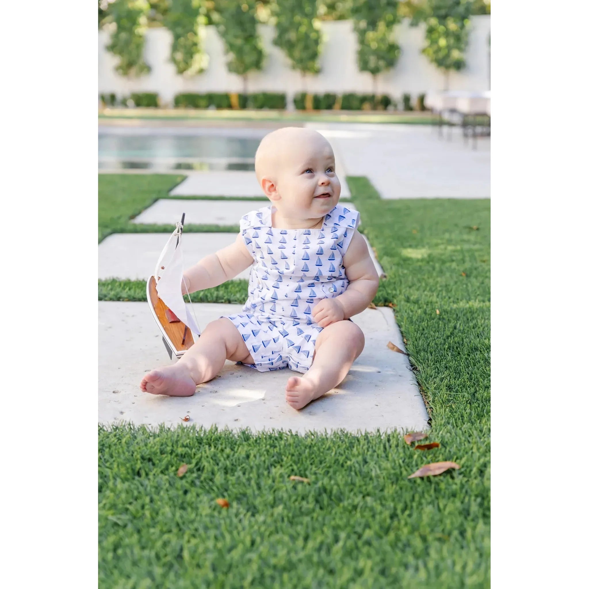 Wells Boys' Woven Jon Jon - Sailing Away