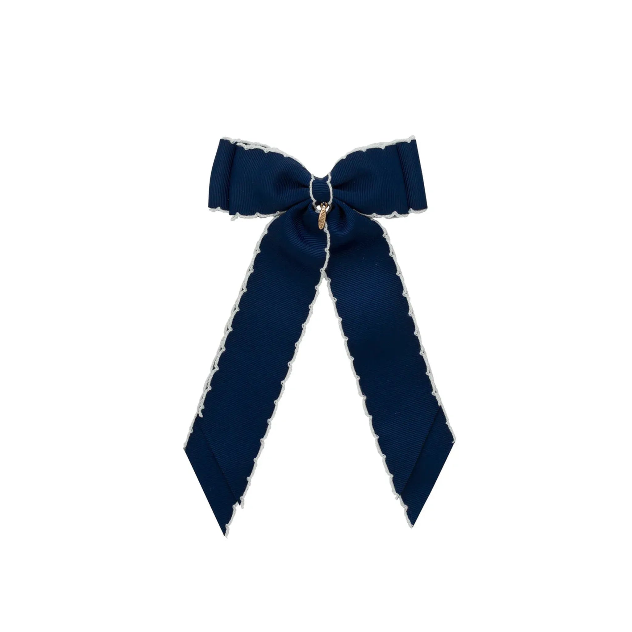 Madeline Small Bow Moonstitch Clip