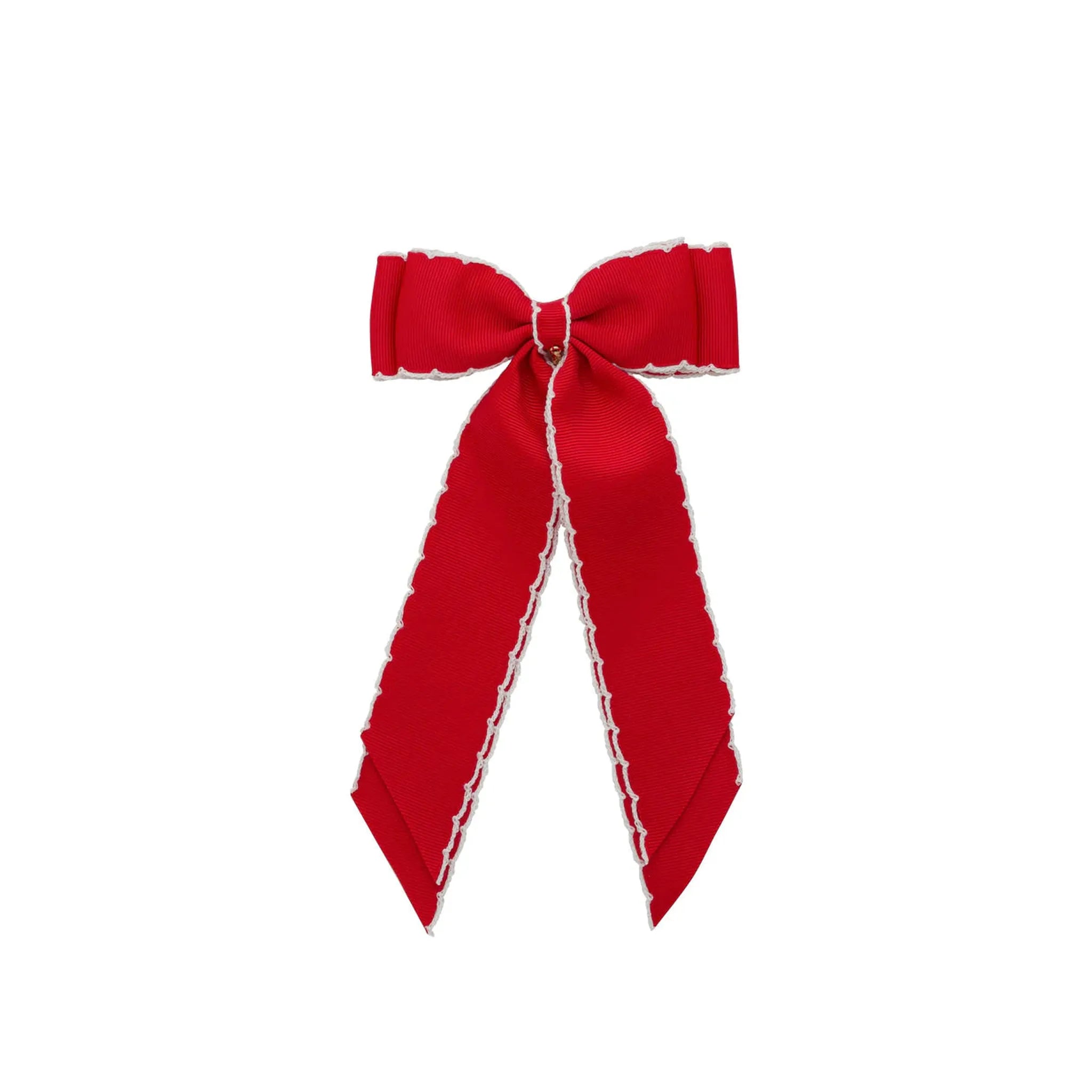Madeline Small Bow Moonstitch Clip
