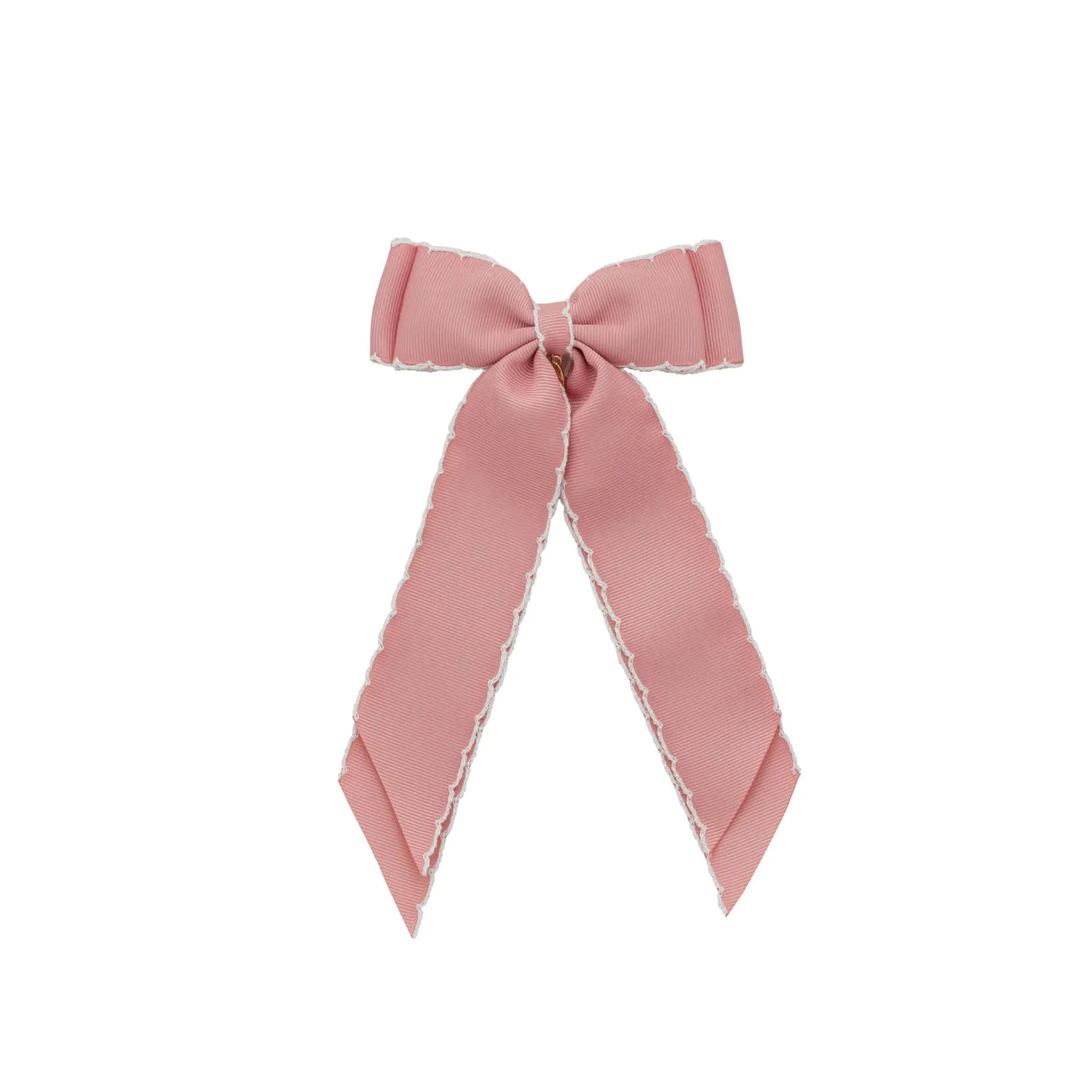 Madeline Small Bow Moonstitch Clip