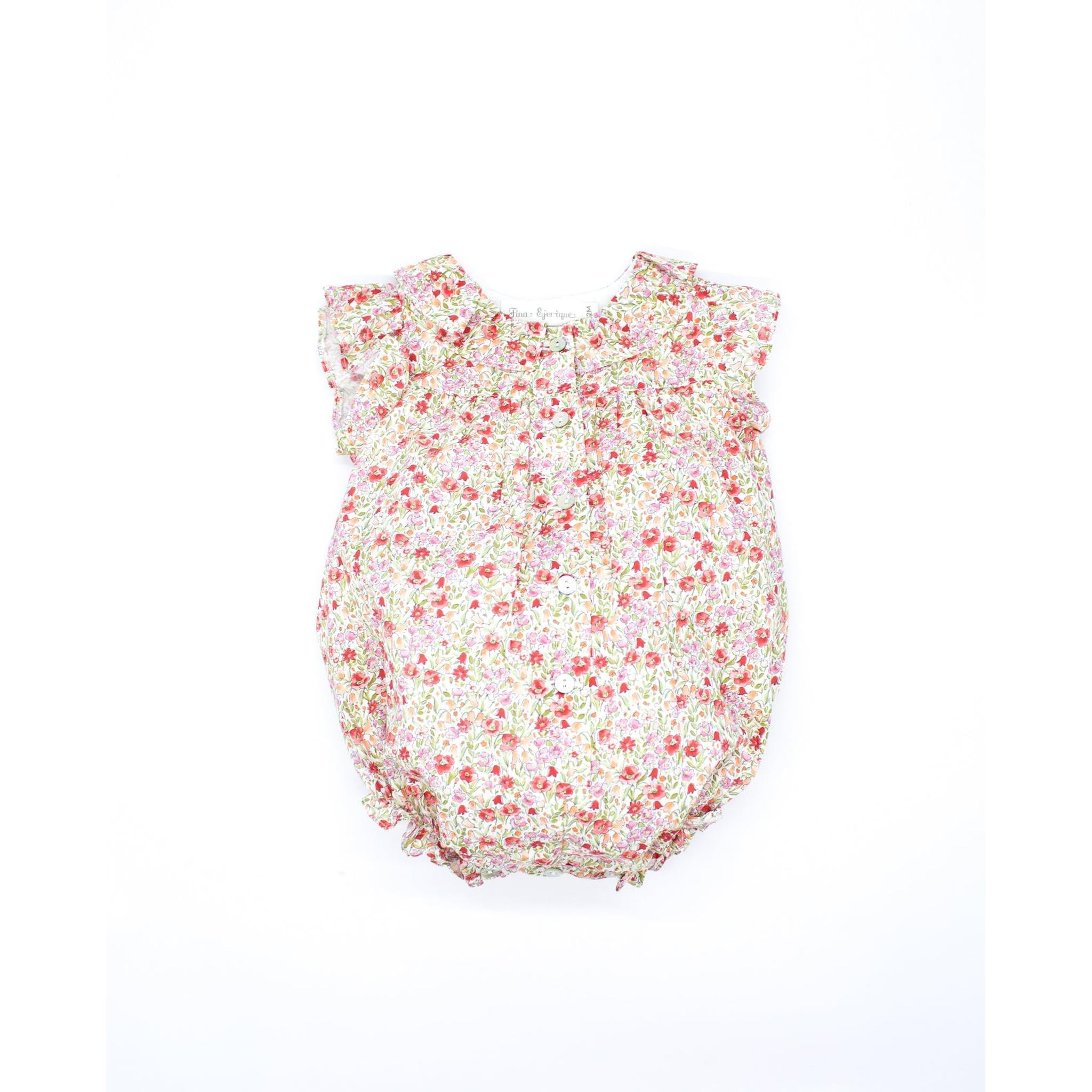 Ruffle Sleeve FLoral Print Romper