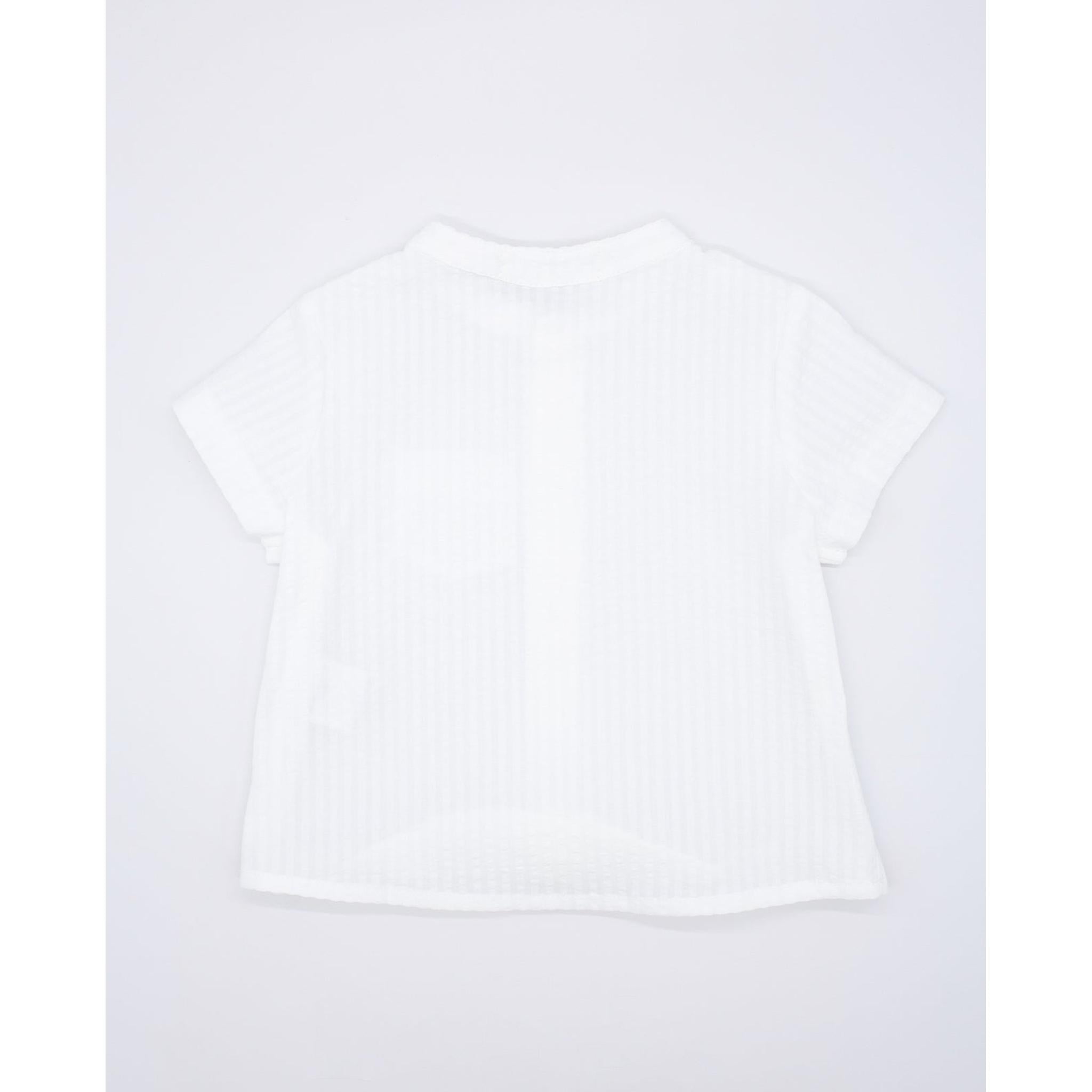 Navy Stripes Baby Short Set