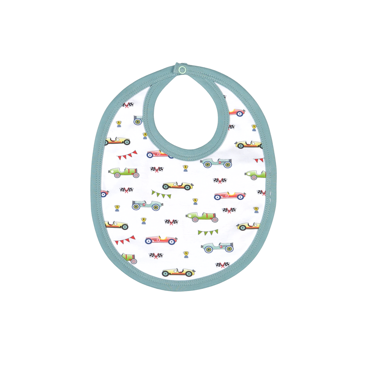 Racing Cars Burp & Bib Set