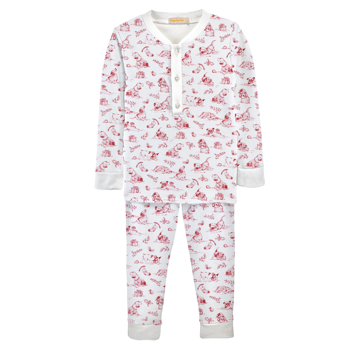 Pre Order - Boy Puppy Noel Toile Pima Two Piece