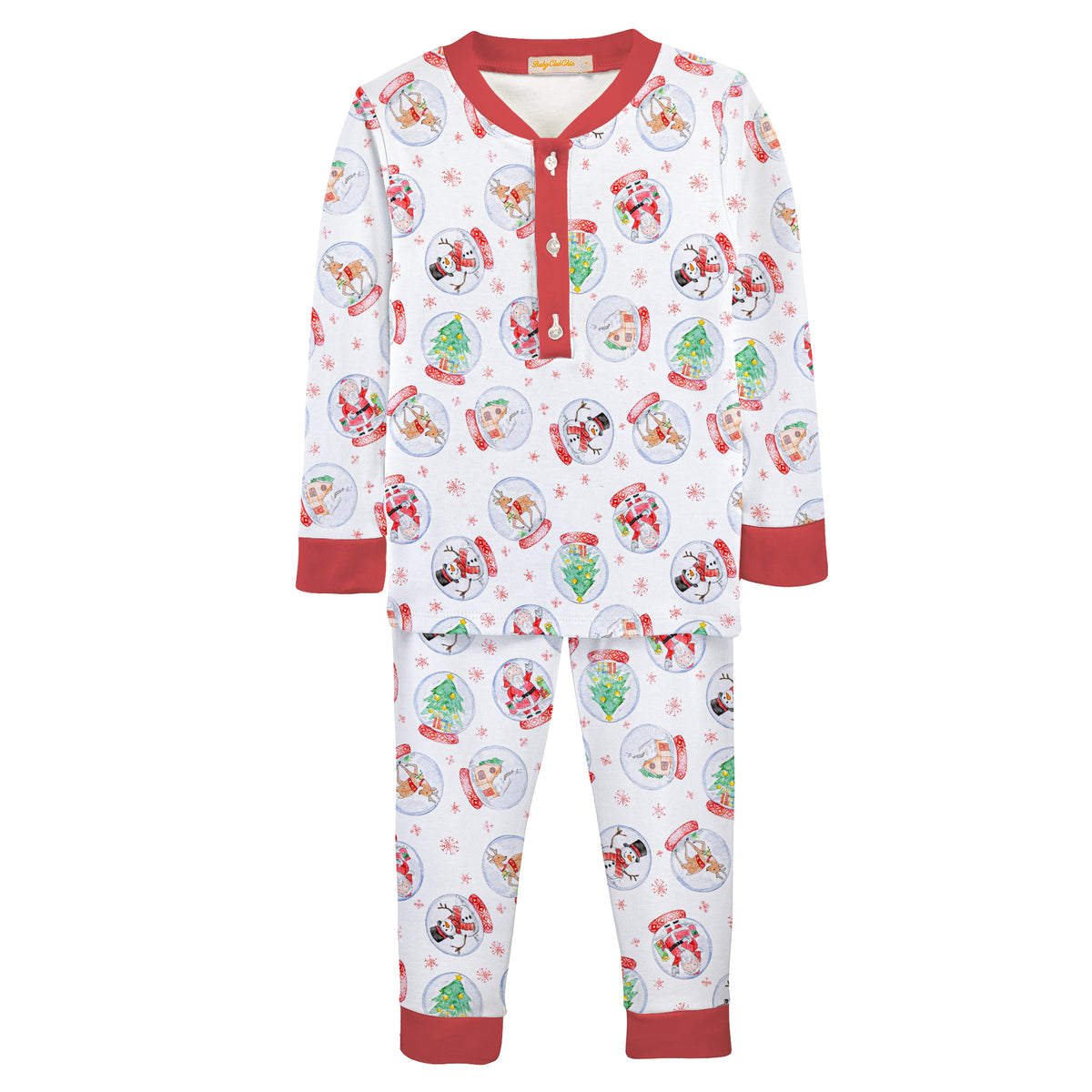 Pre Order - Boy Magic Snow Globes Pima Two Piece