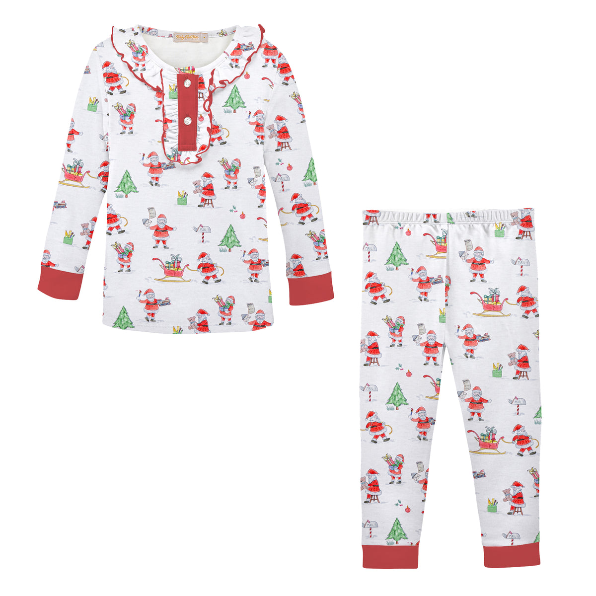 Pre Order - Girl Santa's Workshop Pima Two Piece