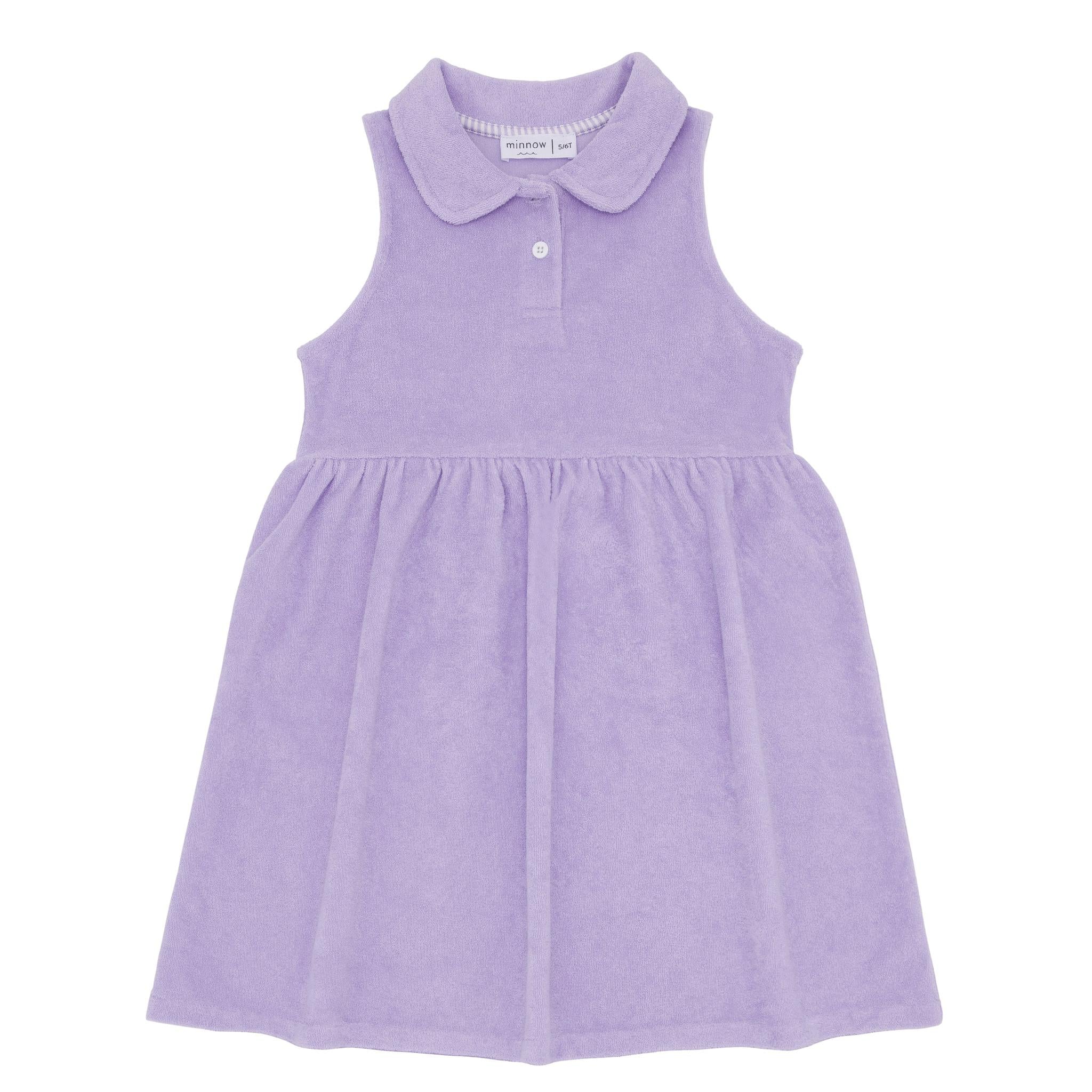 lavender breeze french terry tennis dress