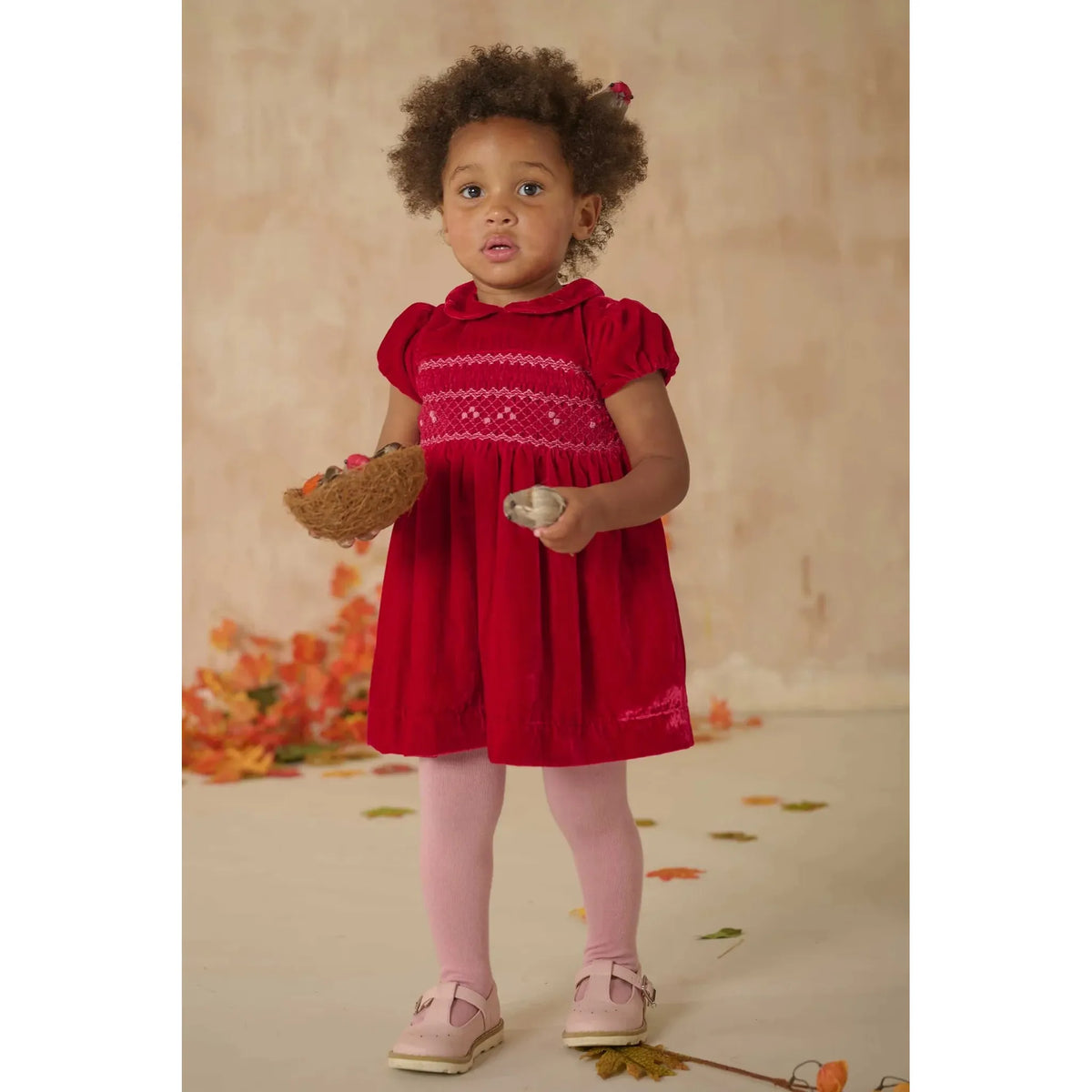 Hand-Smocked Baby Dress - Samira