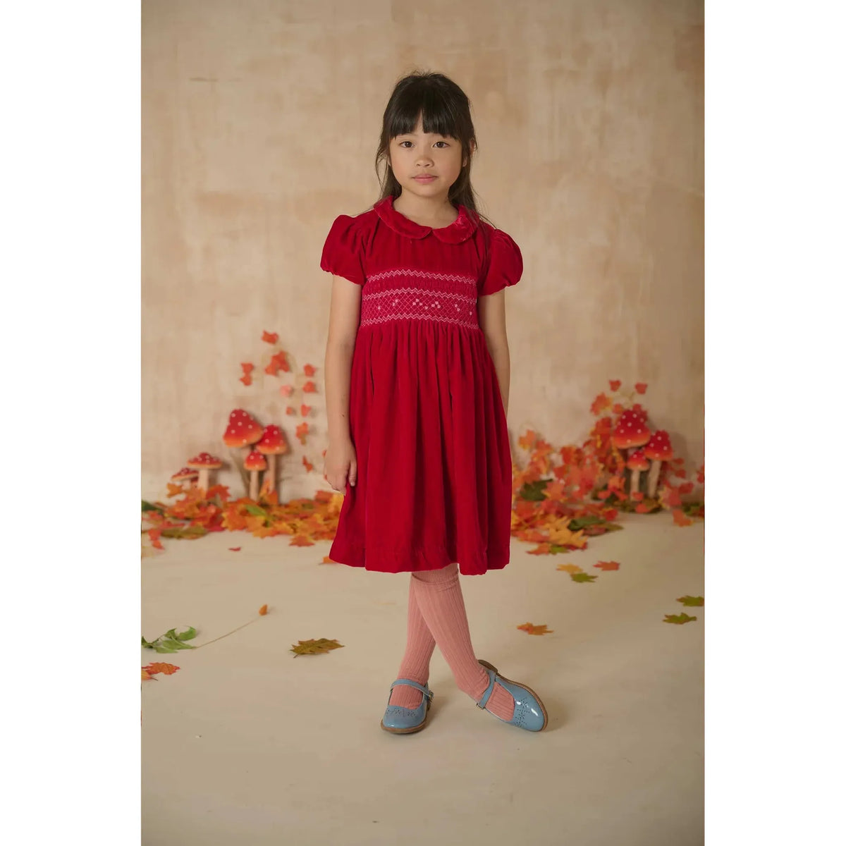 Hand-Smocked Girls Dress - Solange
