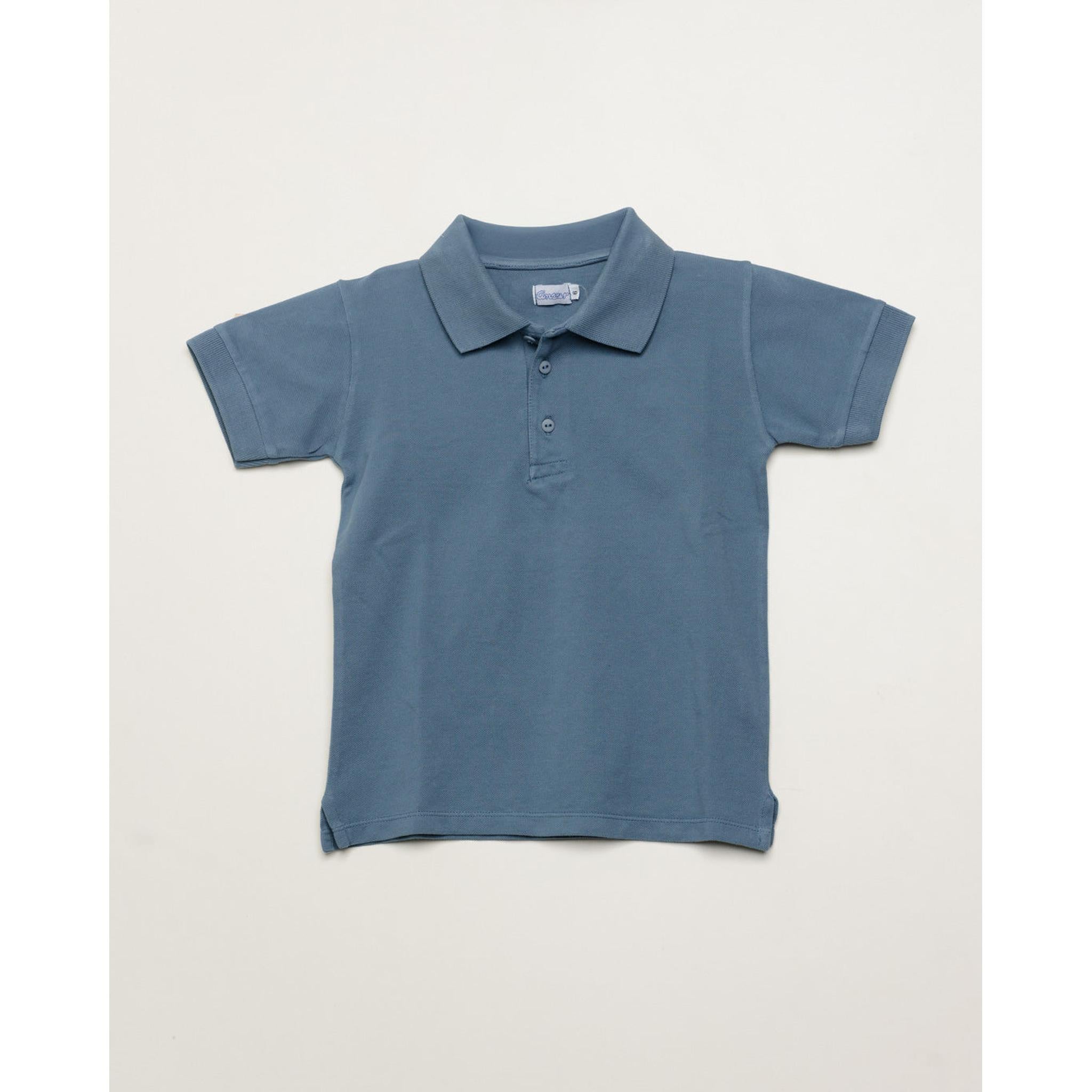 Polo Cuello Clasico - Dusty Blue