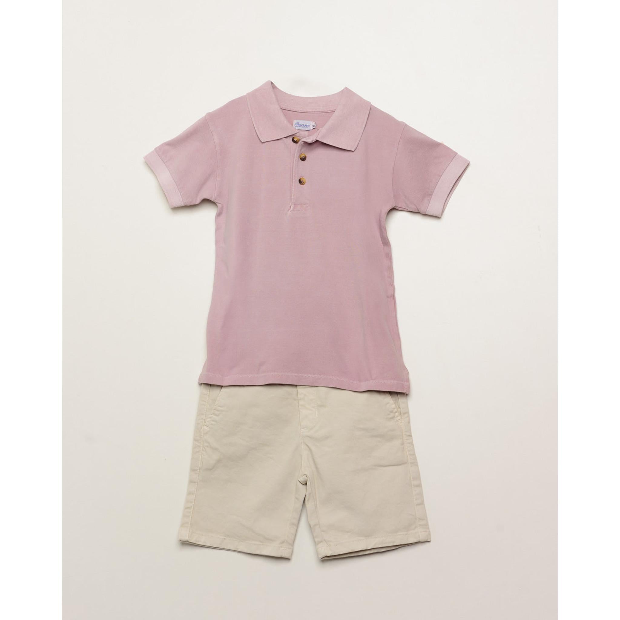 Polo Cuello Clasico - Dusty Pink