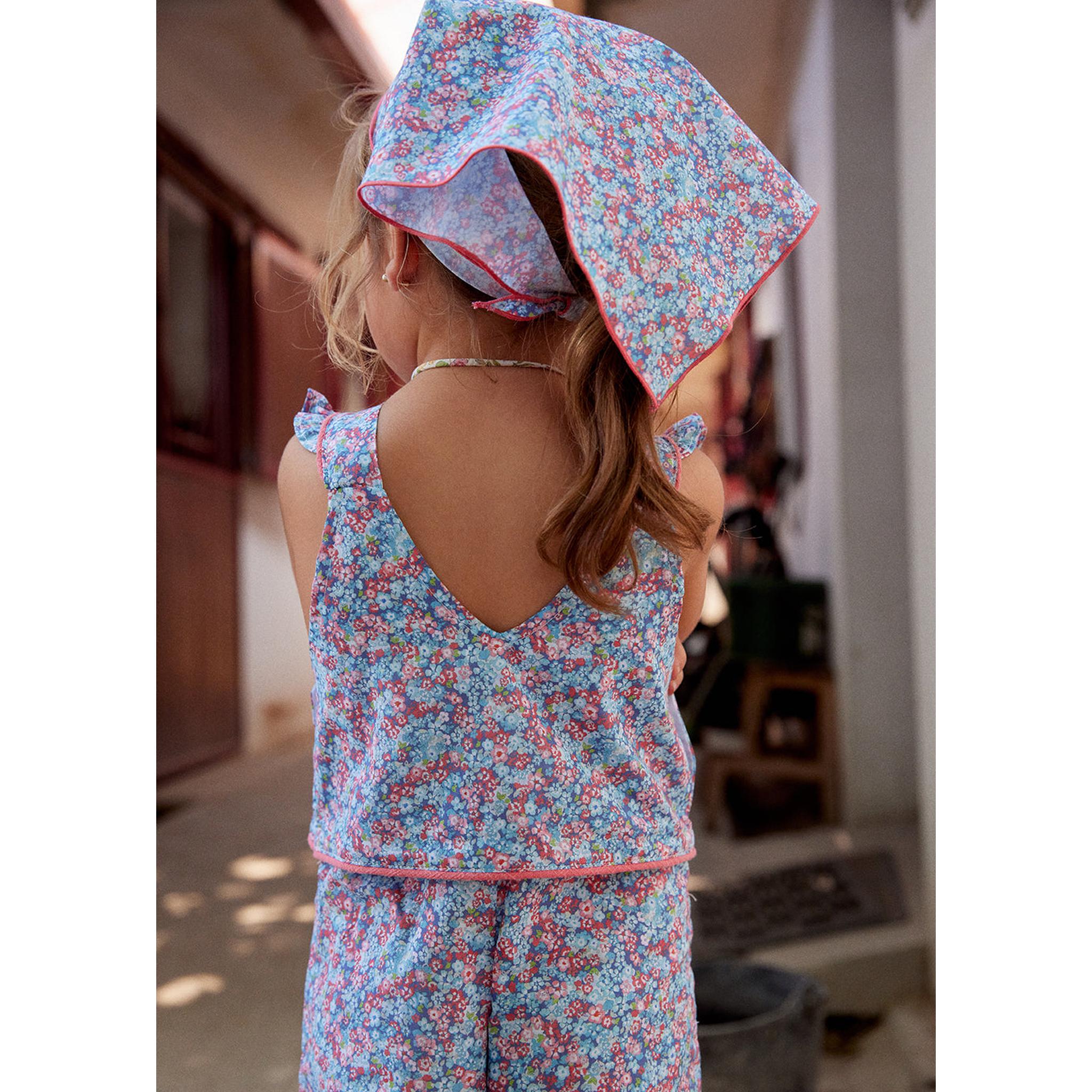 Peto Flores Liberty Azul