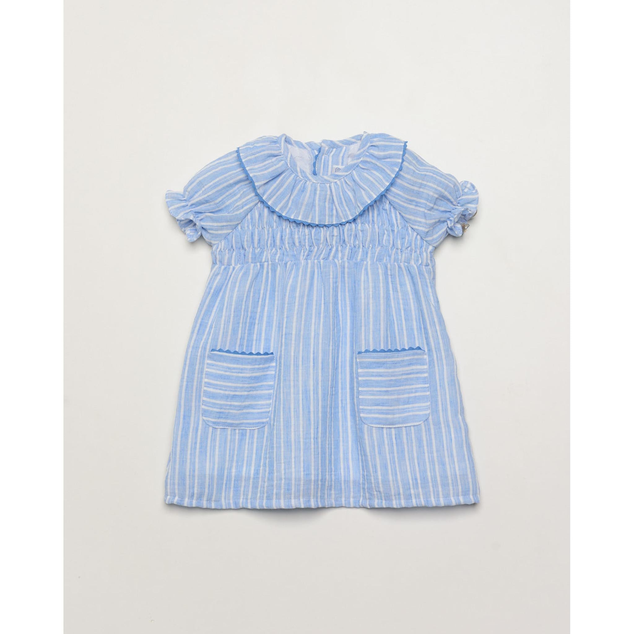 Vestido Engomado Celeste
