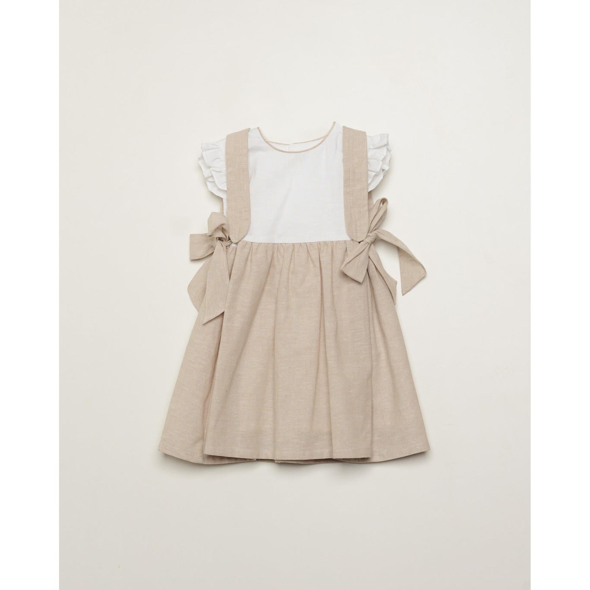 Vestido Lino Tiras Hombros