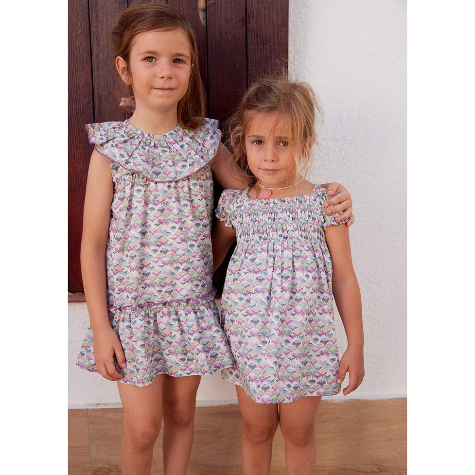 Vestido Volante Conchas