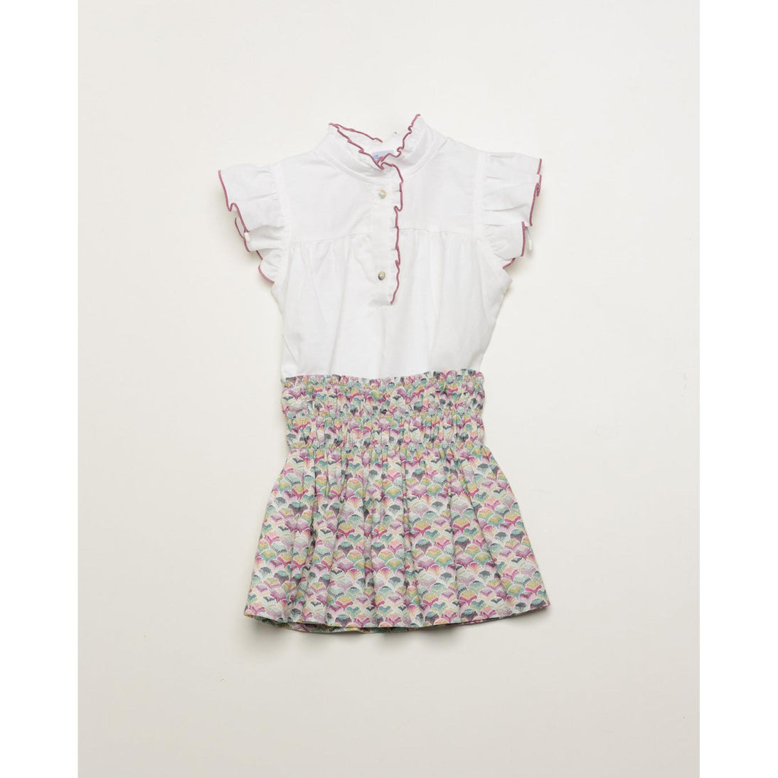 Set Falda Engomada Conchas