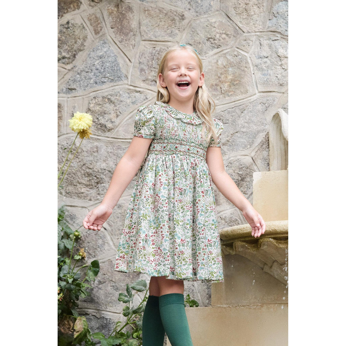Vestido Smock Nuria Verde