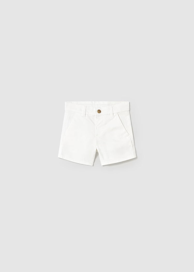 Red Polo + White Bermuda Set