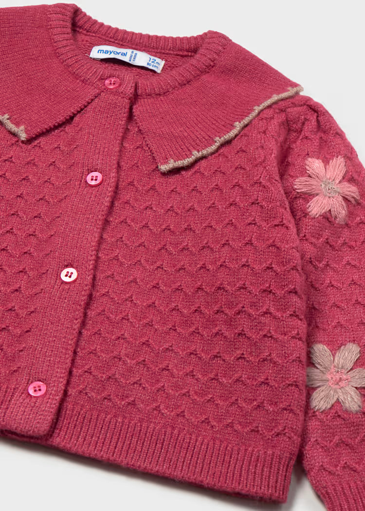 Baby Floral Knit Cardigan