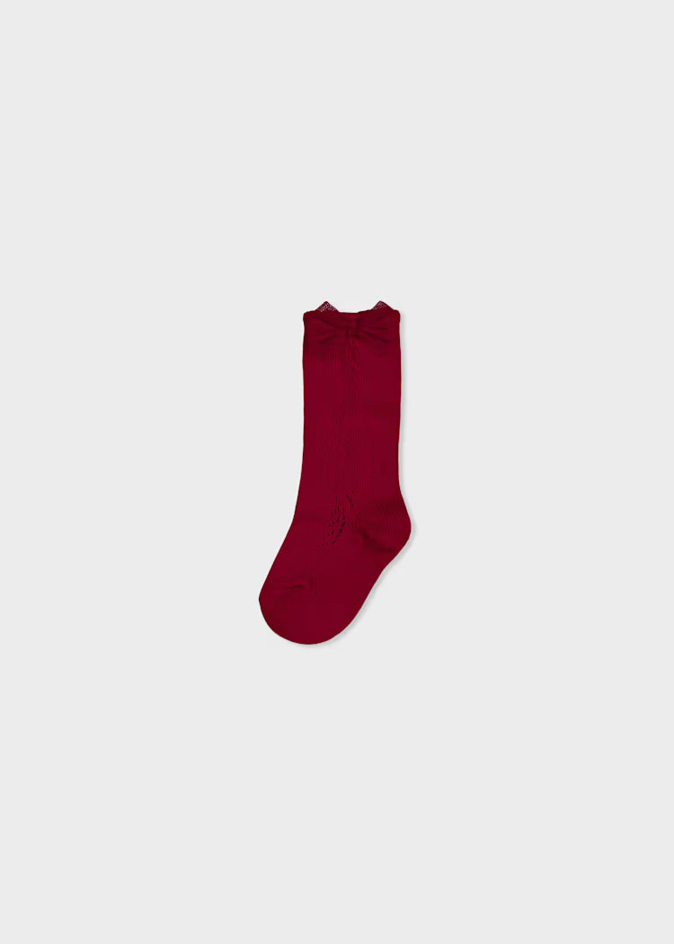 Baby Knee-High Socks With Bow
