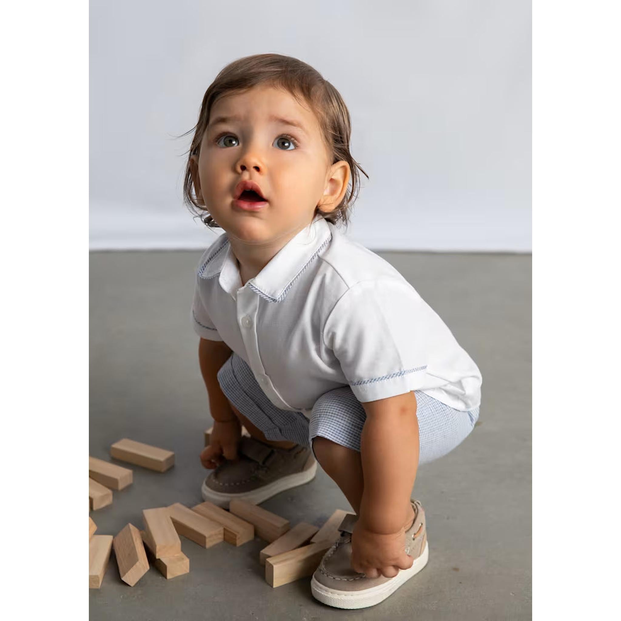 Baby Linen Shorts and Shirt 2-Piece Set