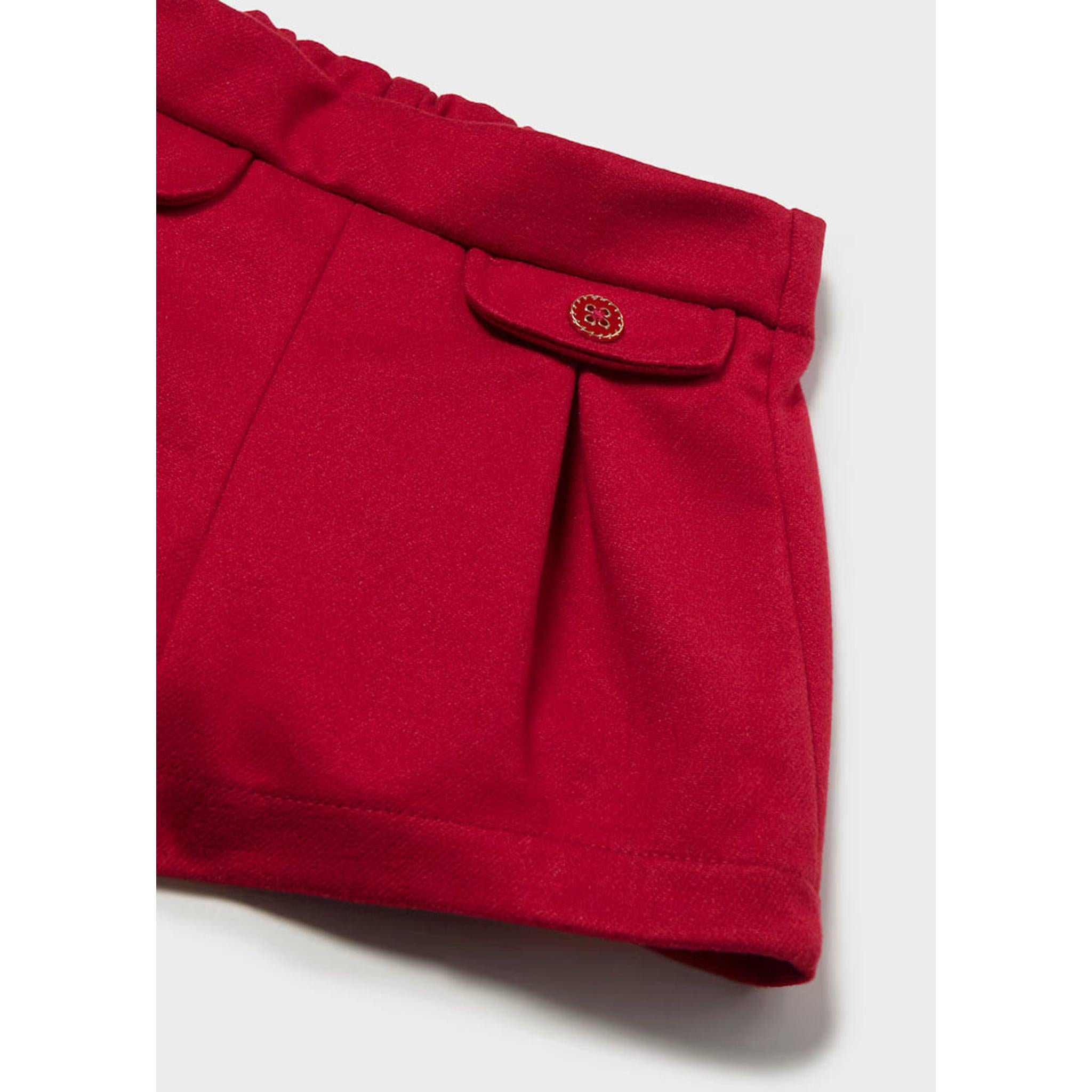 Scalloped Collar Polo Set