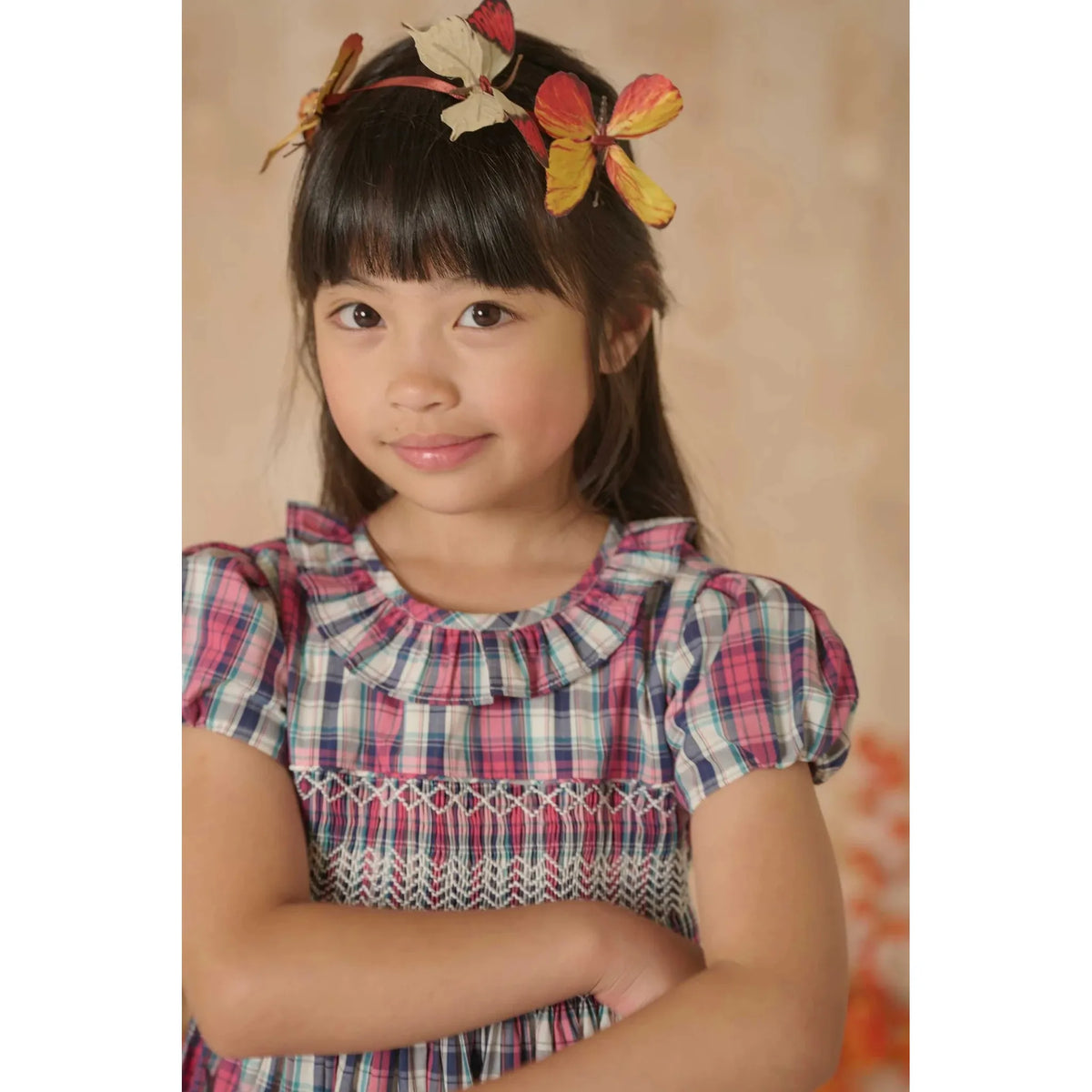 Hand-Smocked Girls Dress - Bene