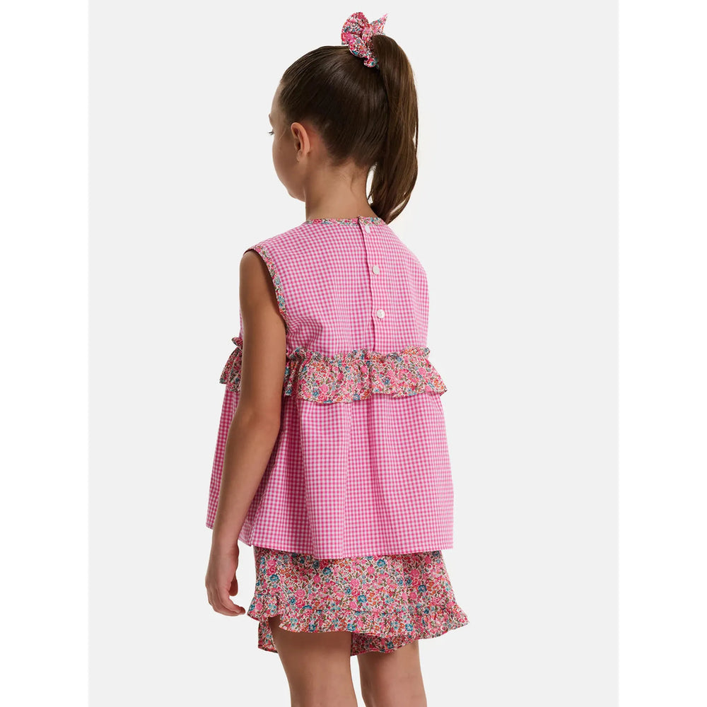 Short Farfalla Liberty Emma Fuxia Petrolio