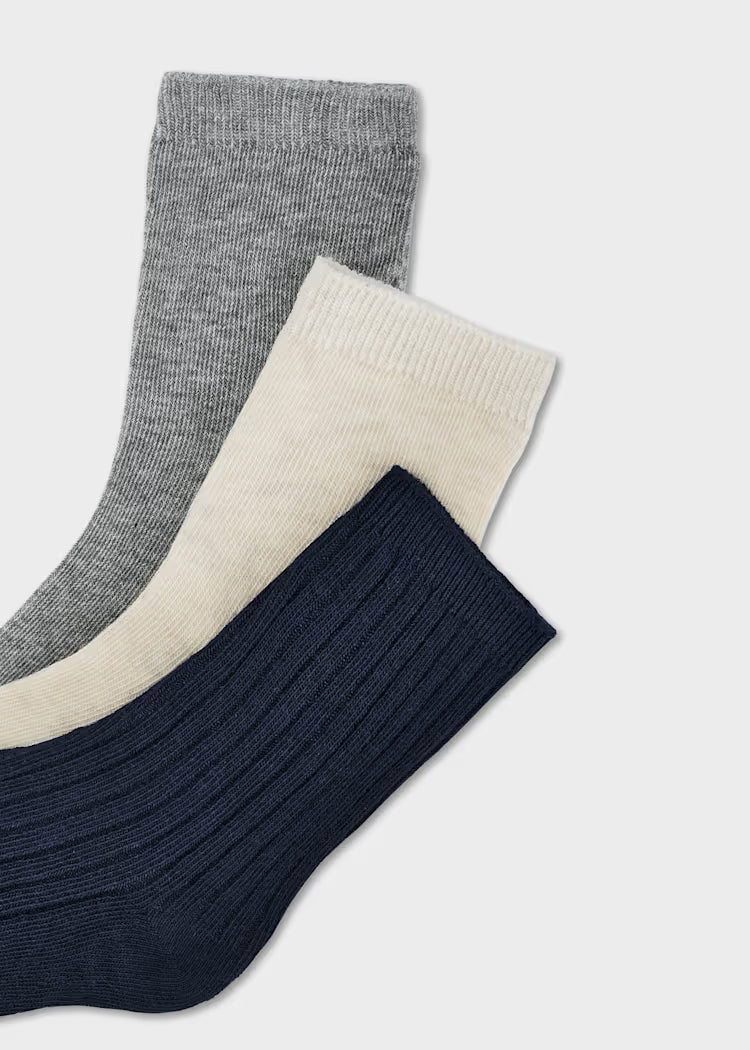 Boy 3-Pack Solid Socks