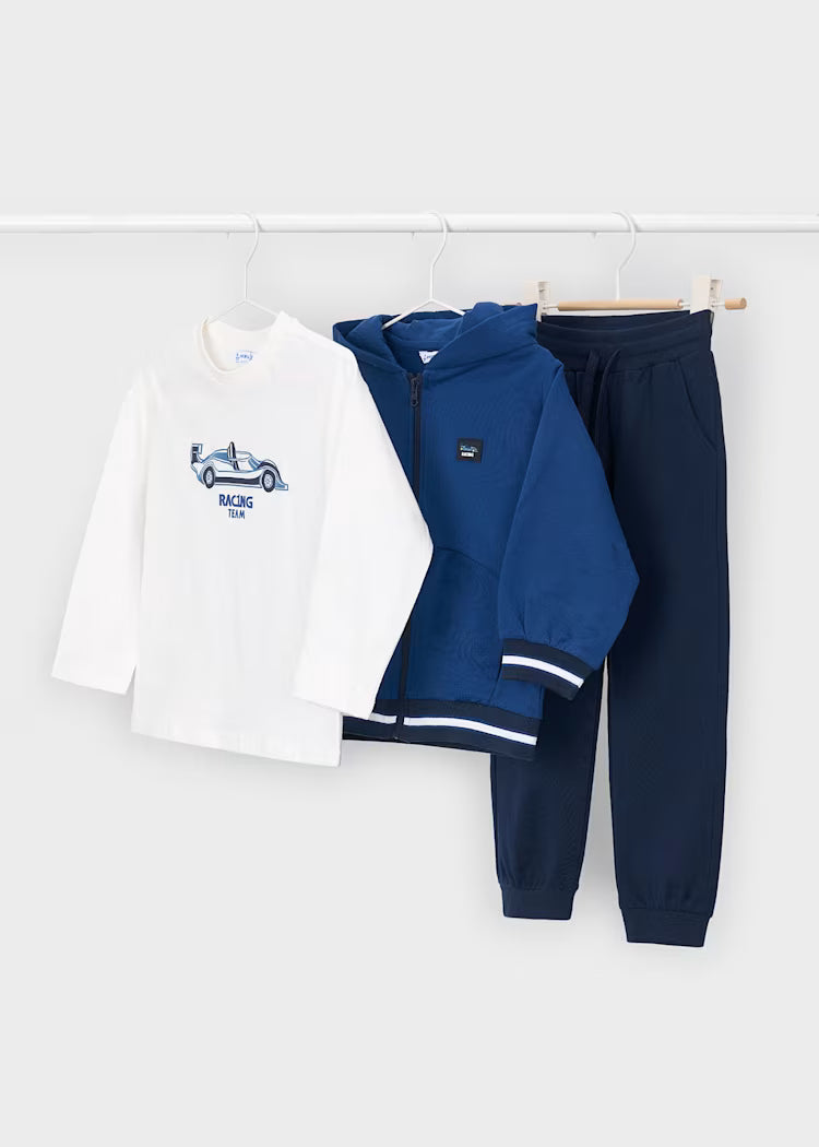 Boy 3-Piece Tracksuit With T-Shirt