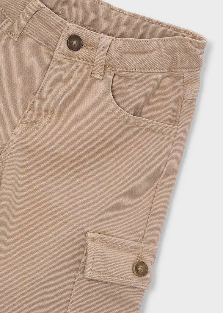 Boy Mixed Fabric Polo Cargo Set