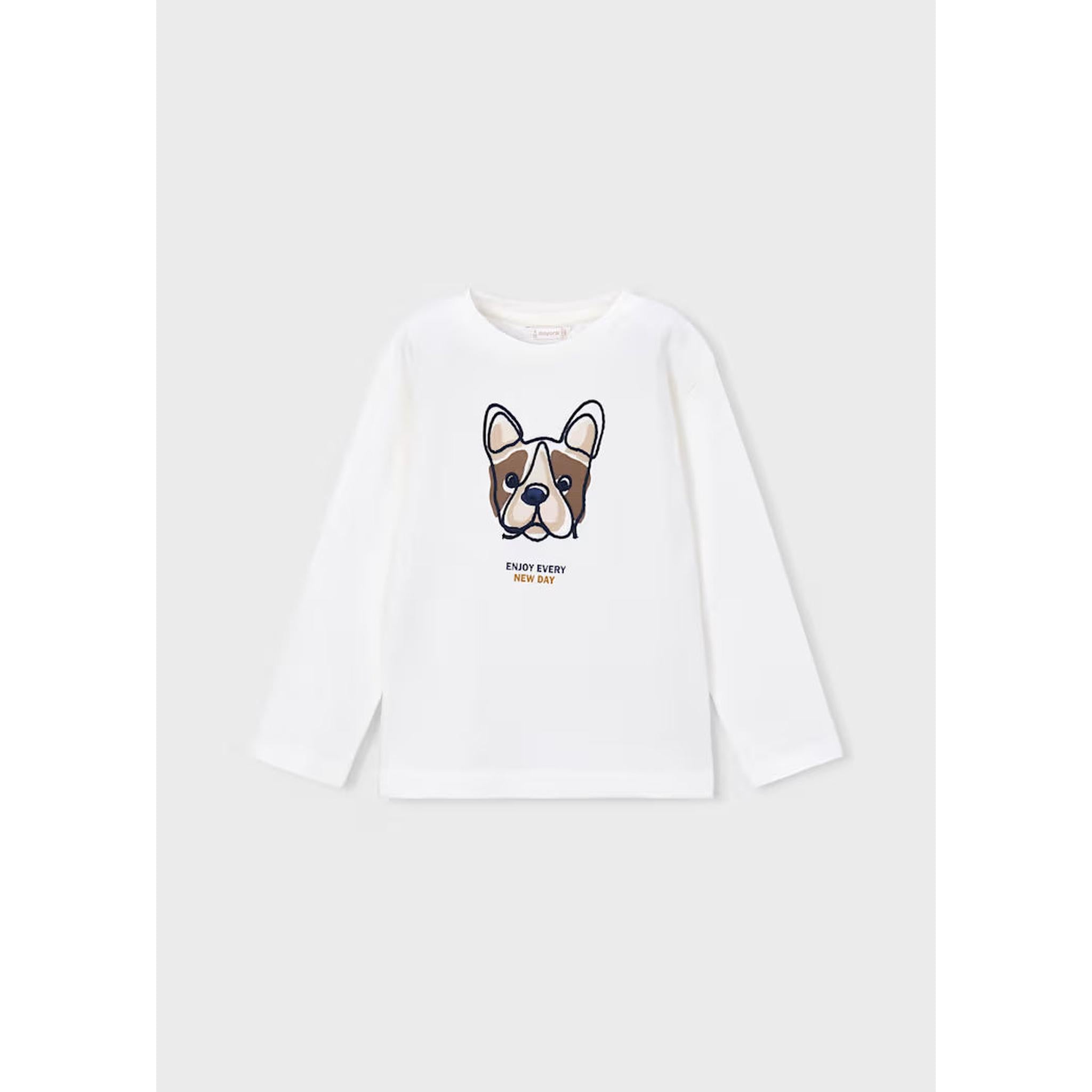 Boy Embroidered Dog T-Shirt
