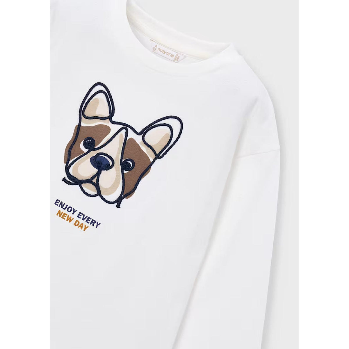 Boy Embroidered Dog Trouser Set