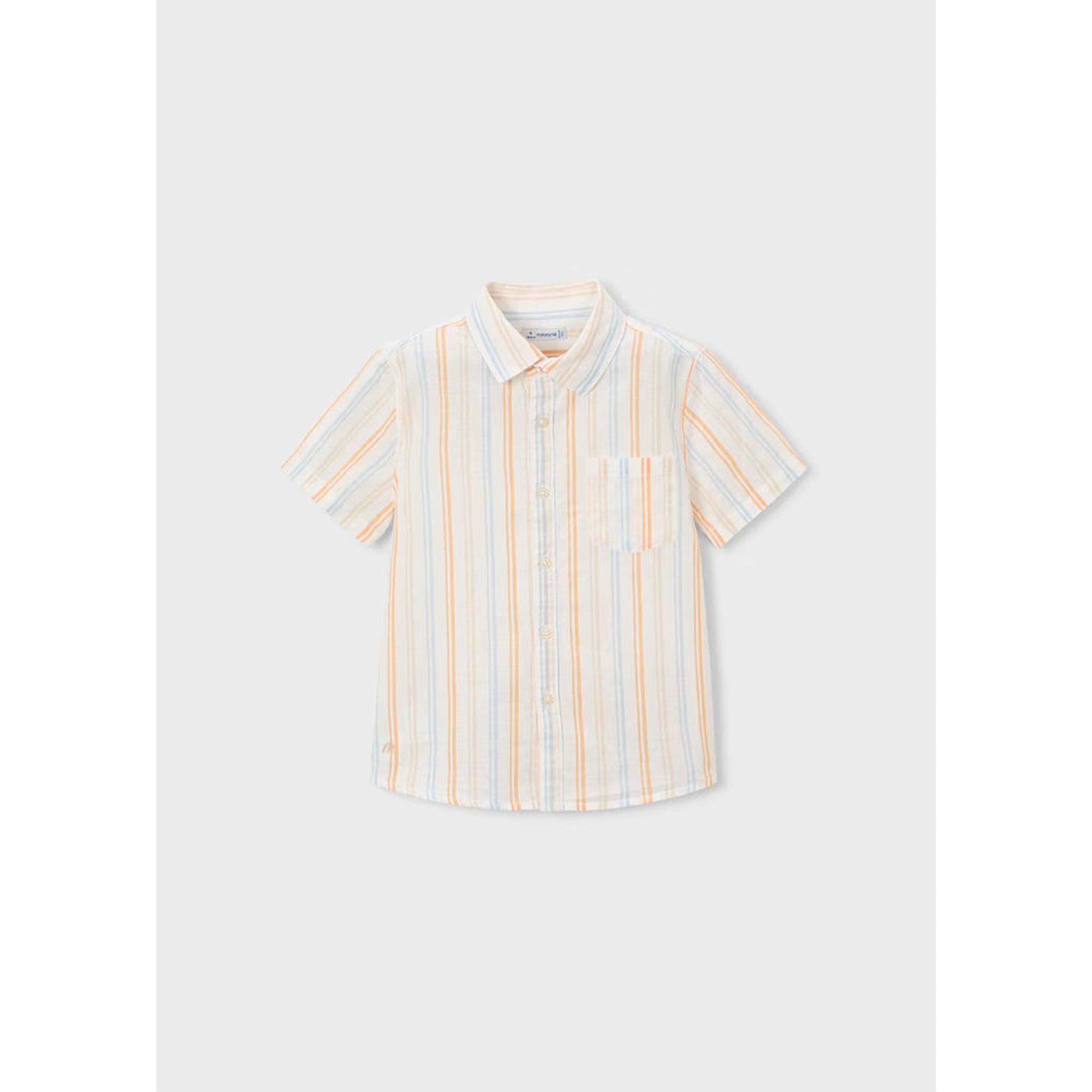 Orange Linen Stripes Set