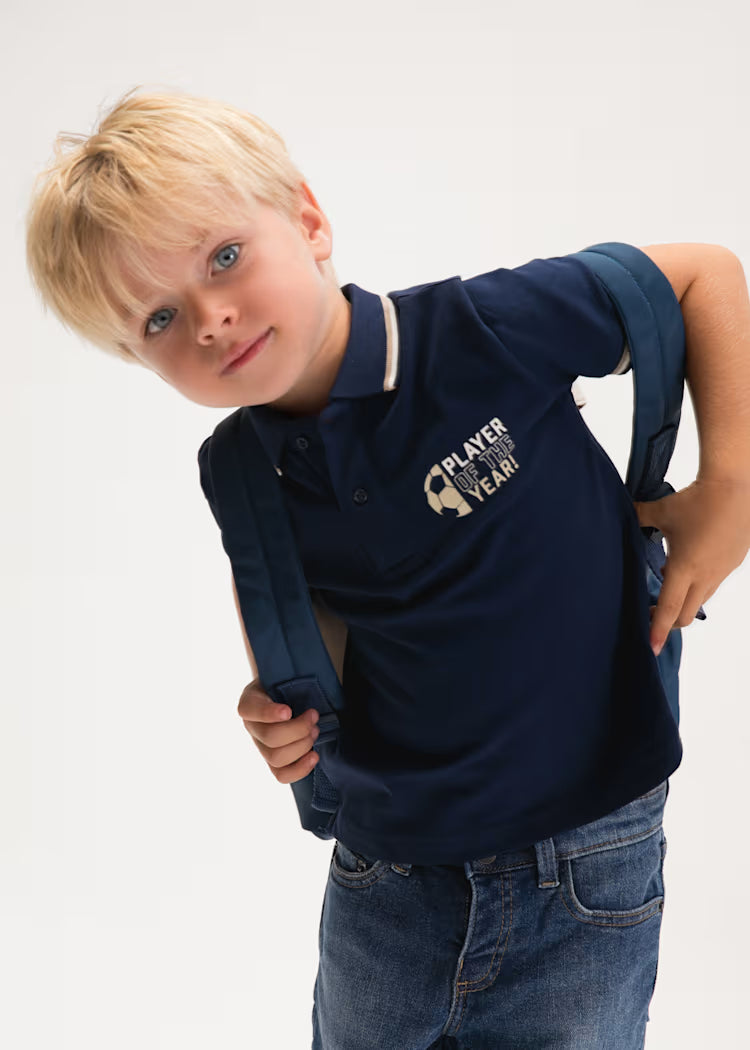 Boy Soccer Graphic Polo Shirt
