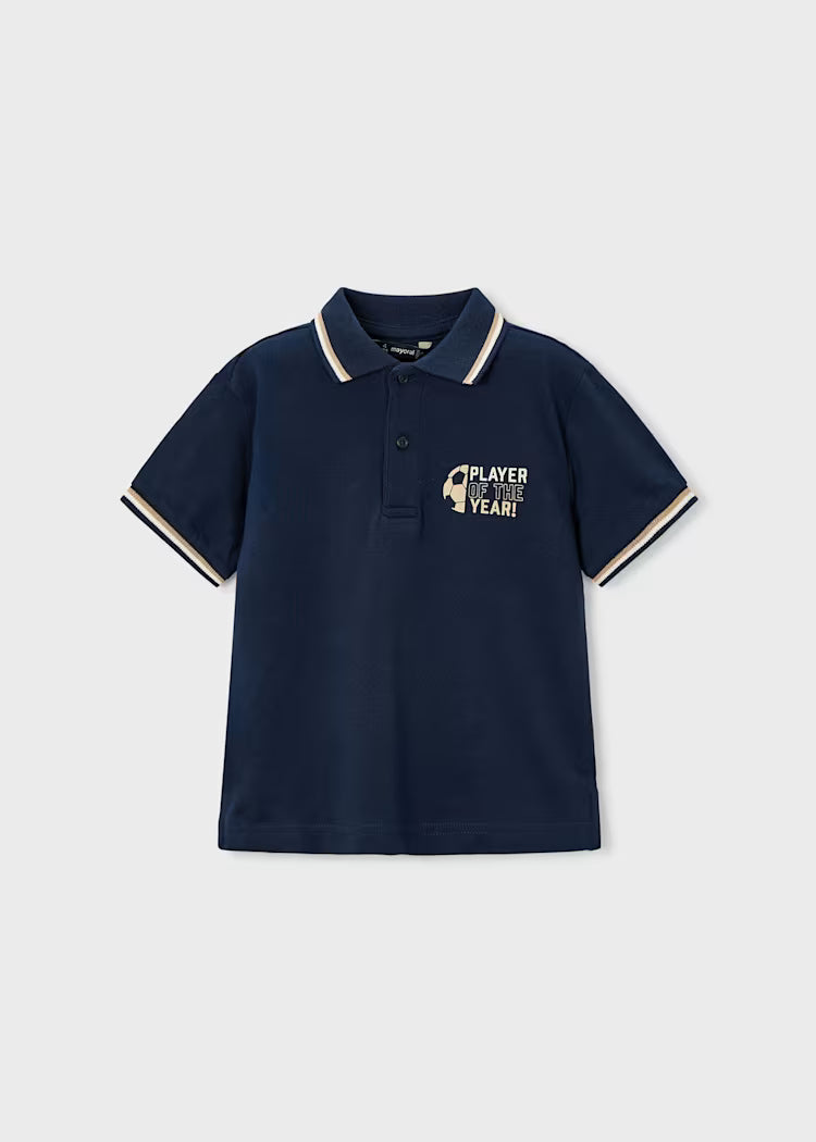 Boy Soccer Graphic Polo Shirt