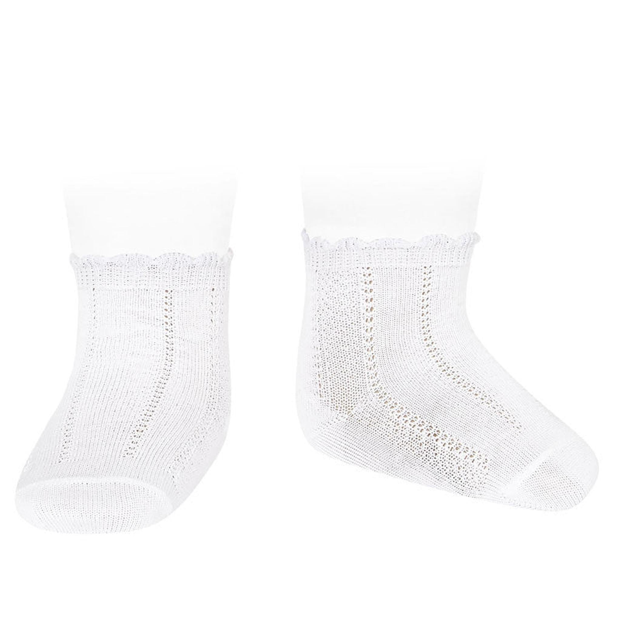 Calcetines algodón con calado fino
