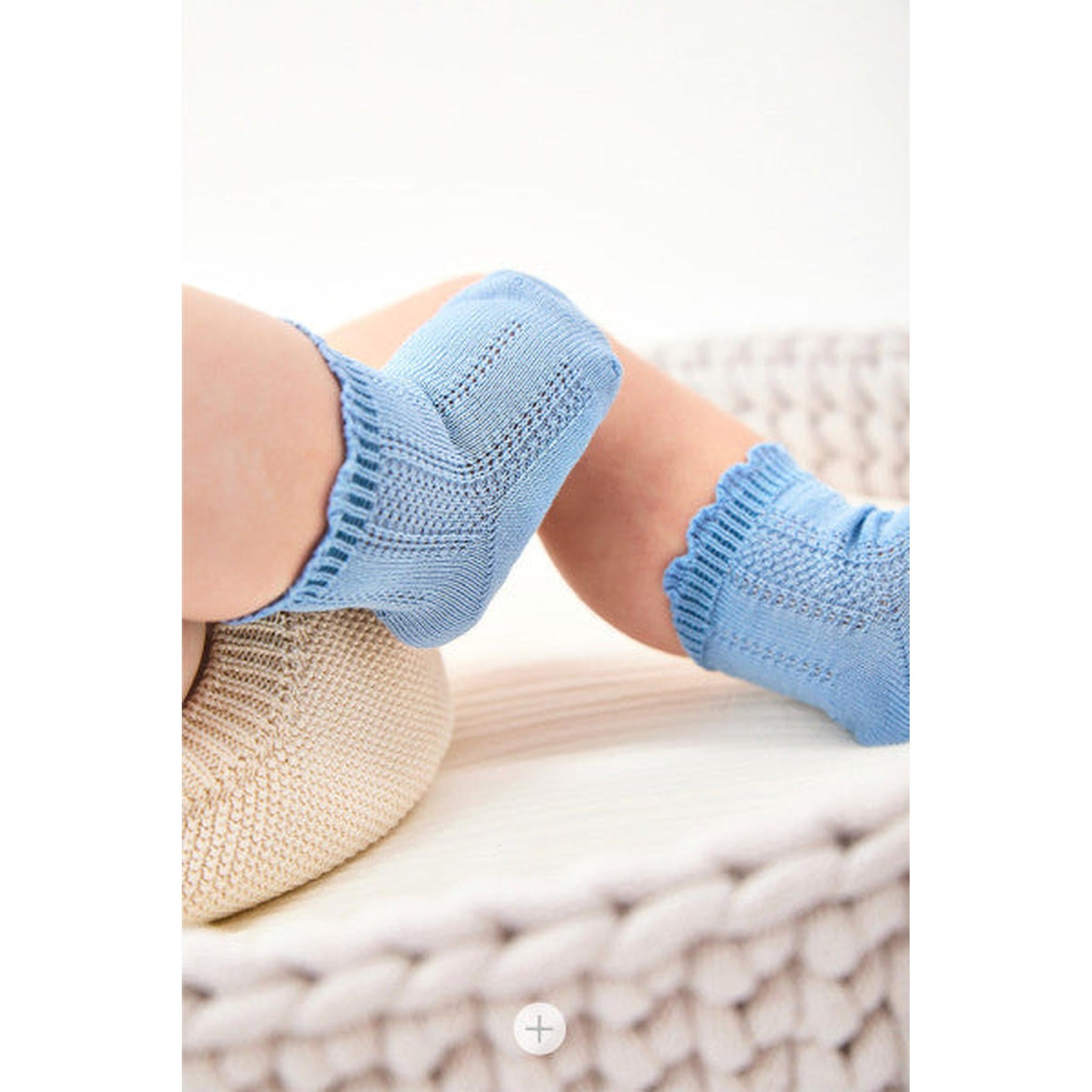 Calcetines algodón con calado fino