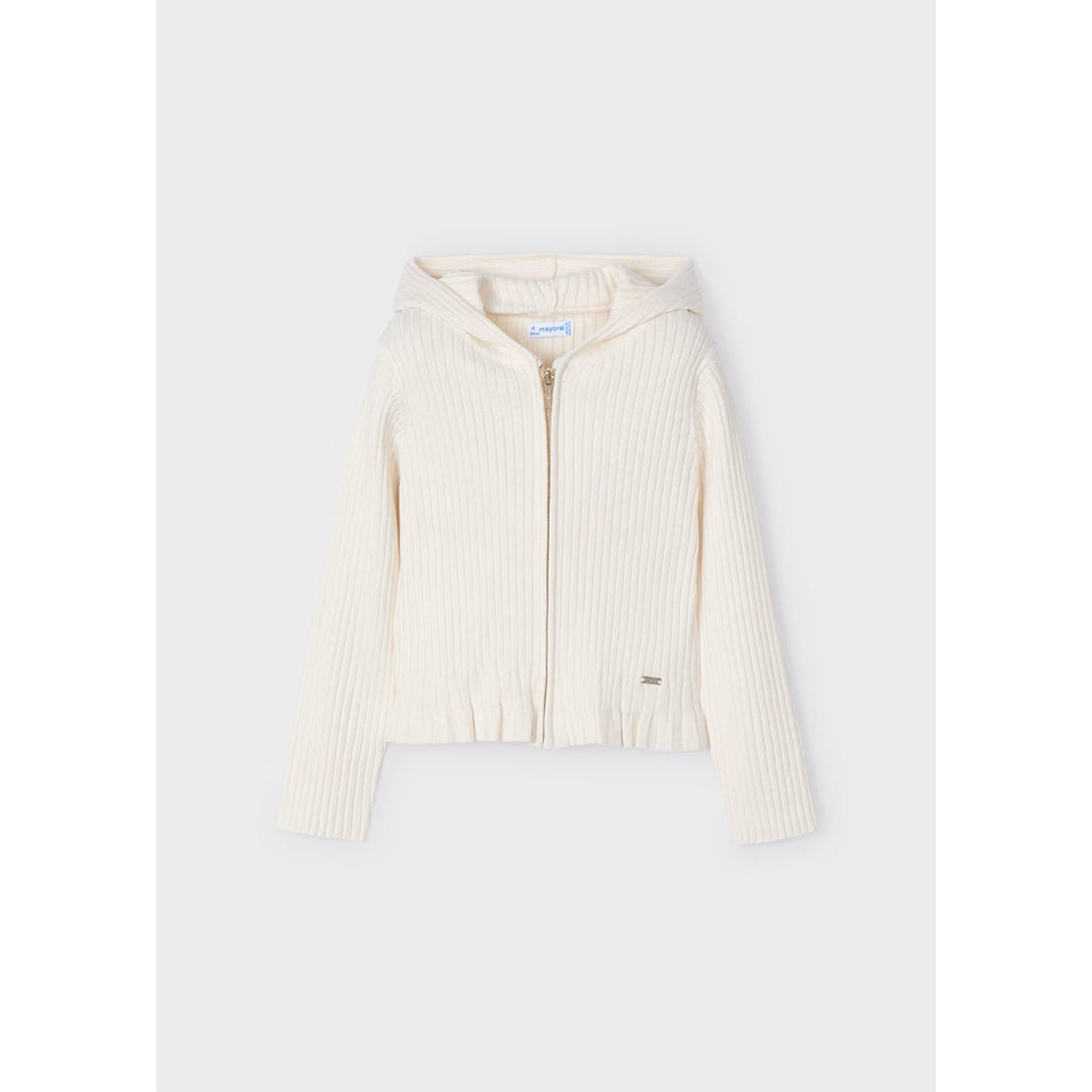 Ribbed Hooded Cardigan