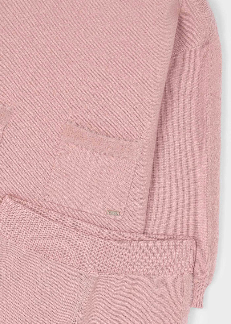 Girl Knit Pants and Hoodie Set