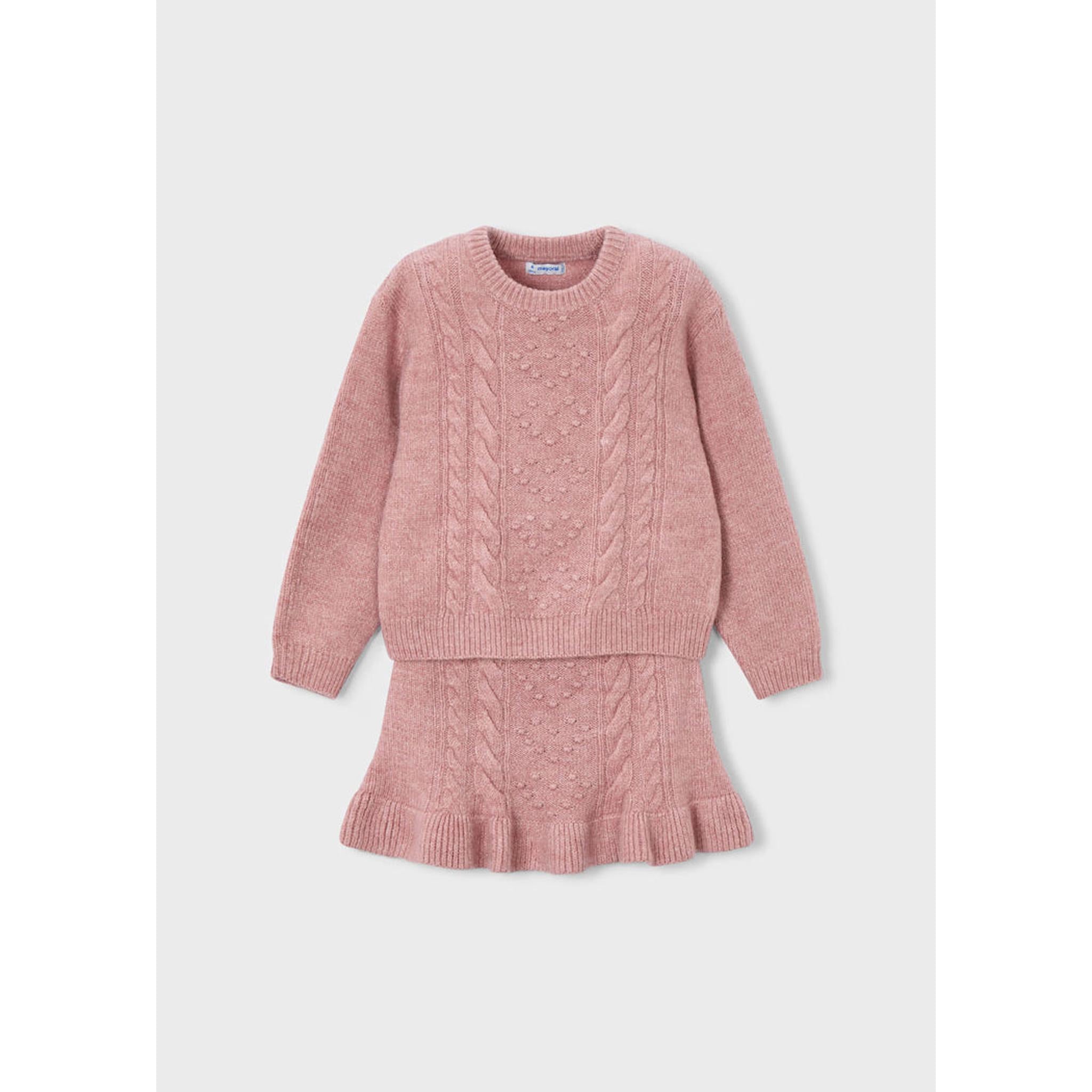 Girl Knit Sweater and Skirt Set