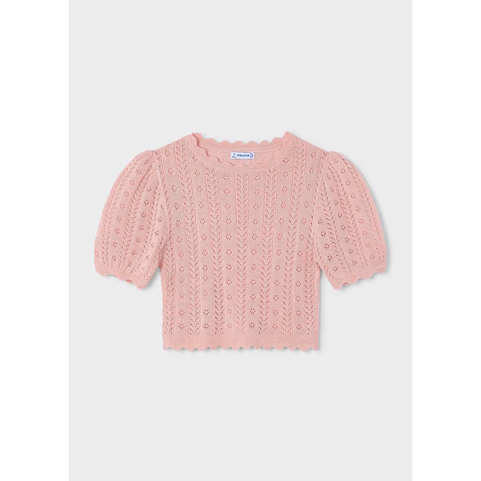 Girl Openwork T-shirt