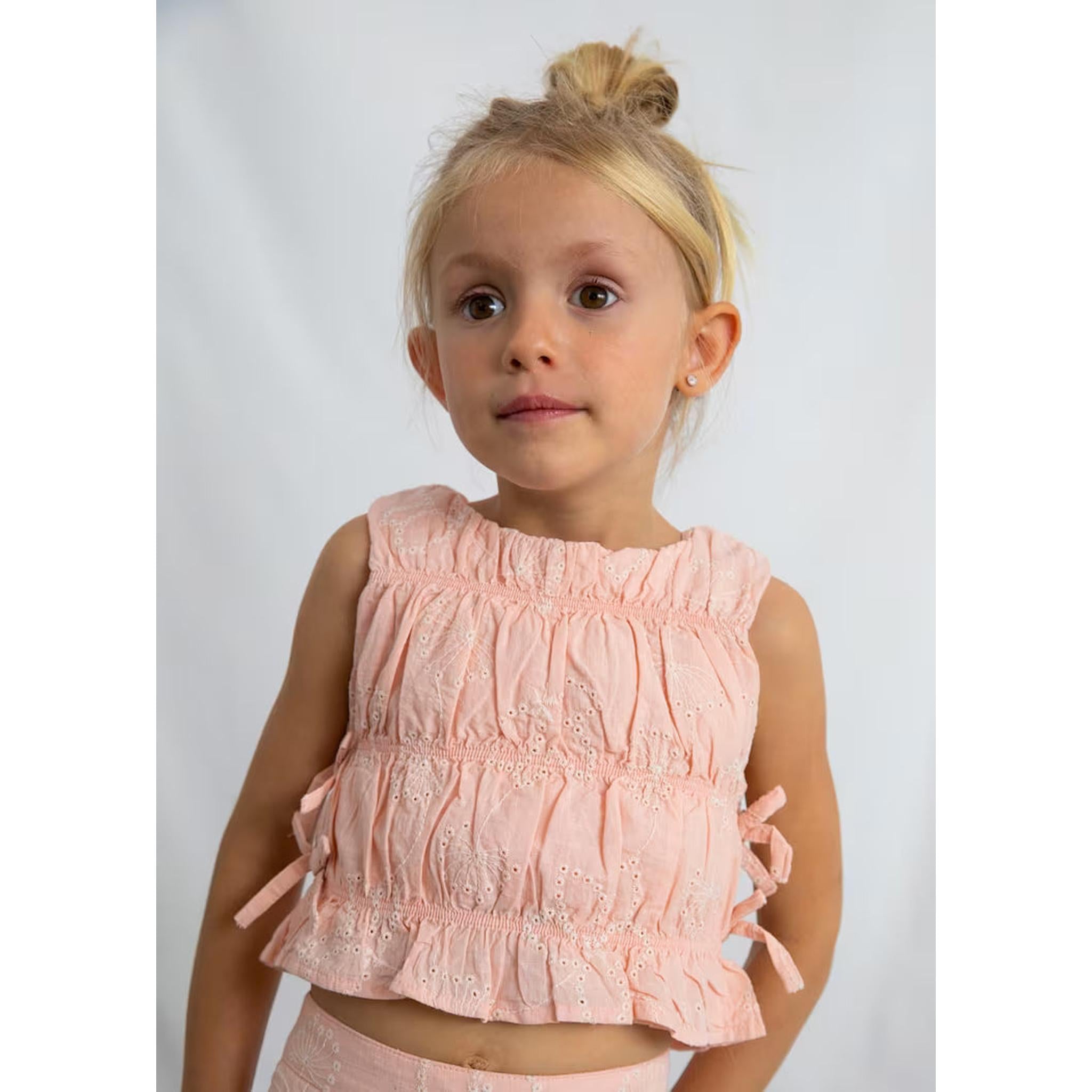 Girl Pants and Ruched Top Set