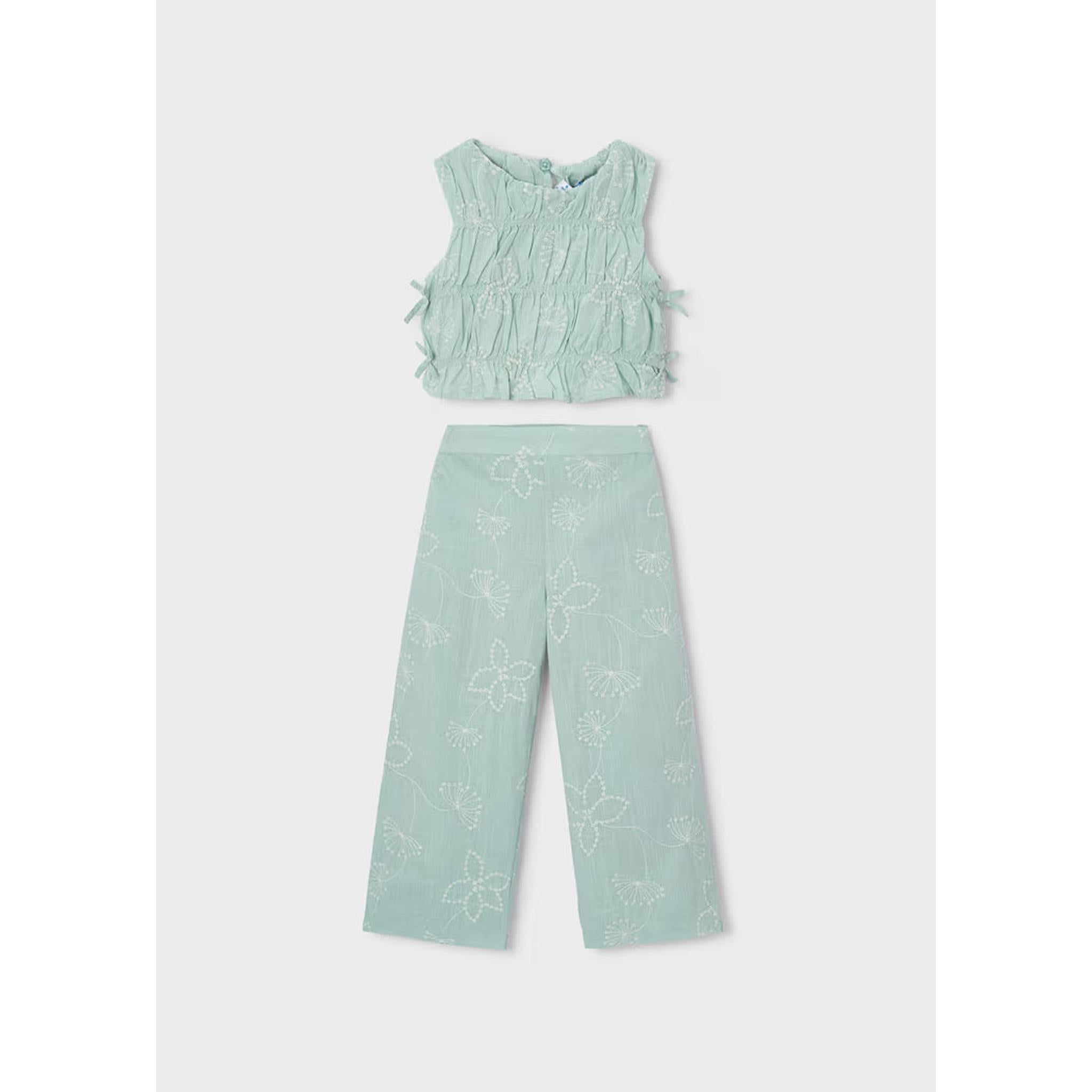 Girl Pants and Ruched Top Set