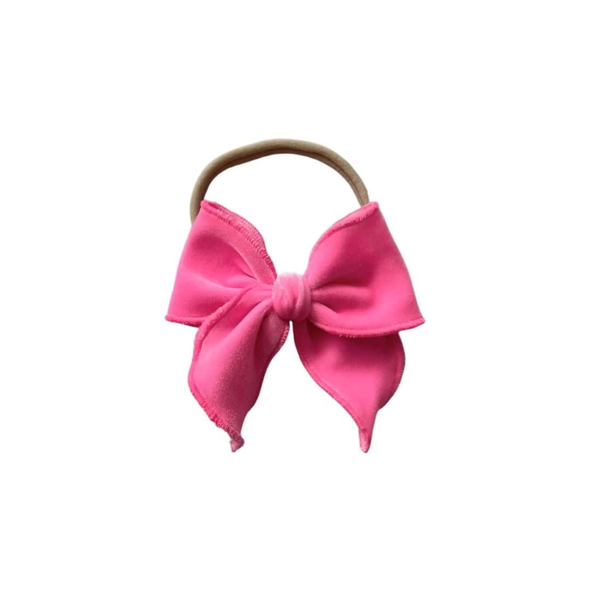 Velvet Fay Small Bow Headband- Several Colors